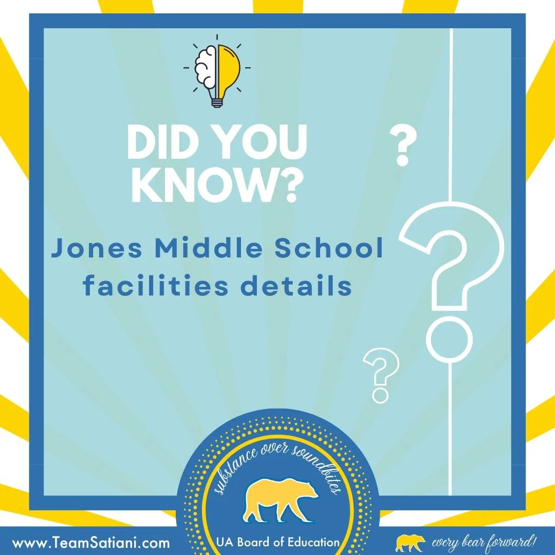 🏫 A Request re: Our Middle School Facilities Plan

Please take the survey that was sent out today or come to Monday&rsquo;s meeting!!!

I know Jones holds a special place in the hearts of many community members. The building is 100+ years old and wa