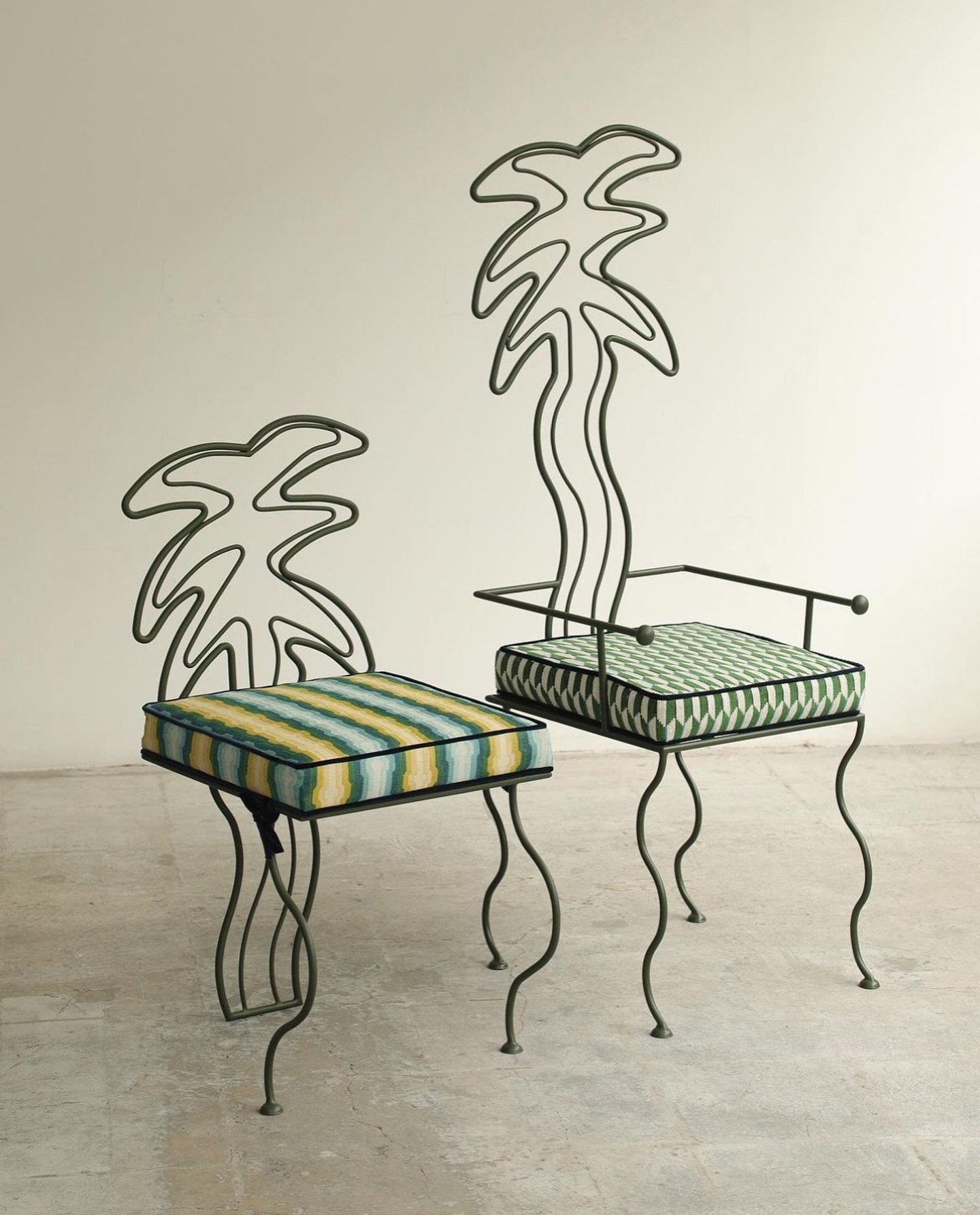 Palm chairs by @marinasilvastudio for @__azotea 
#holidayinspiration