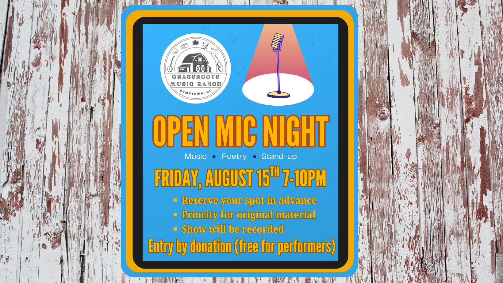 Open Mic Night