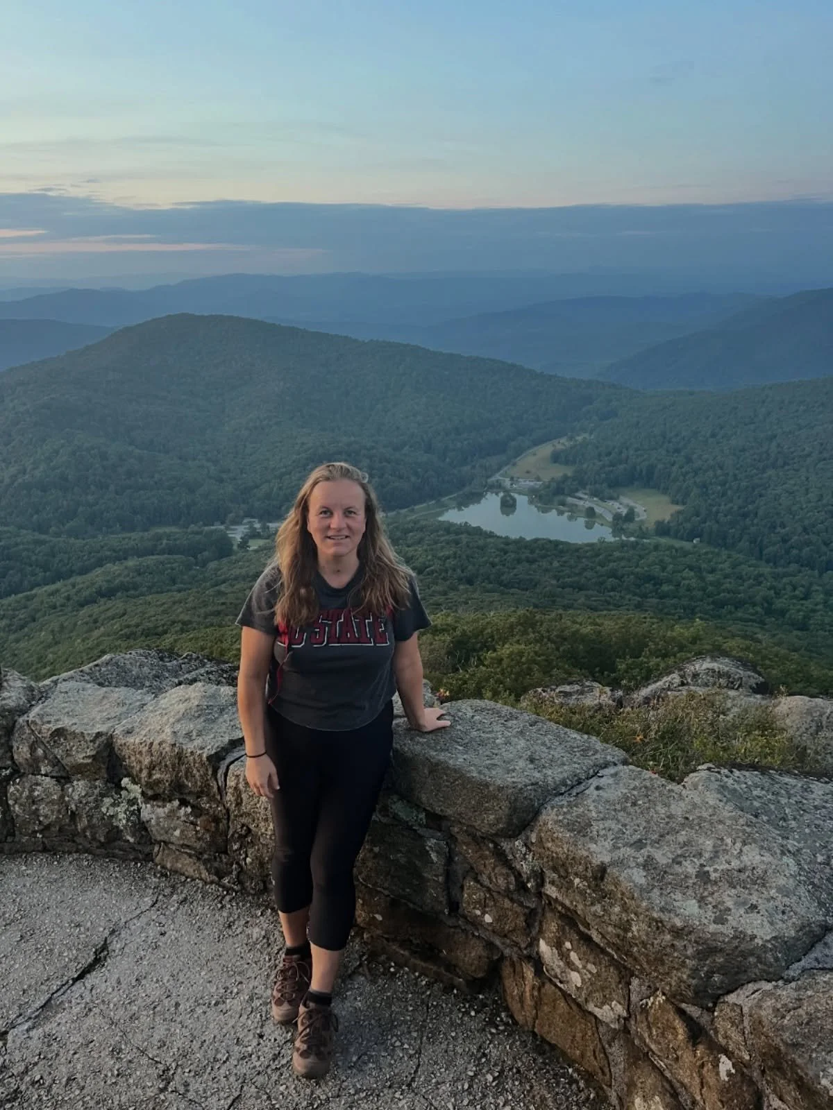 Hi, it&rsquo;s me, Genya 👋 Counting down the days till warmer weather &amp; more hikes like this one on Sharp Top.

We moved to Roanoke in 2019 not knowing a single person. Just two people who loved this area and decided to start sharing it online.
