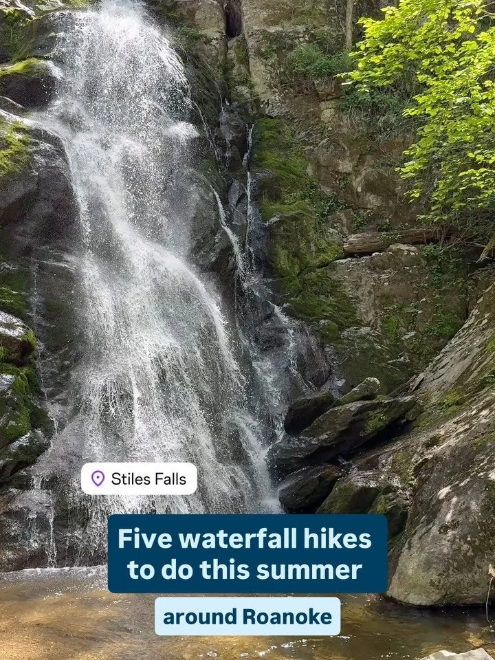 Five waterfall hikes you&rsquo;ll want to do before summer&rsquo;s over. All within an hour or so Roanoke! 💦

📍Stiles Falls | Shawsville, VA | 3.2 miles

#helloroanoke #waterfallhike #roanokeva 

📍Bottom Creek Gorge (2nd tallest waterfall in VA) |