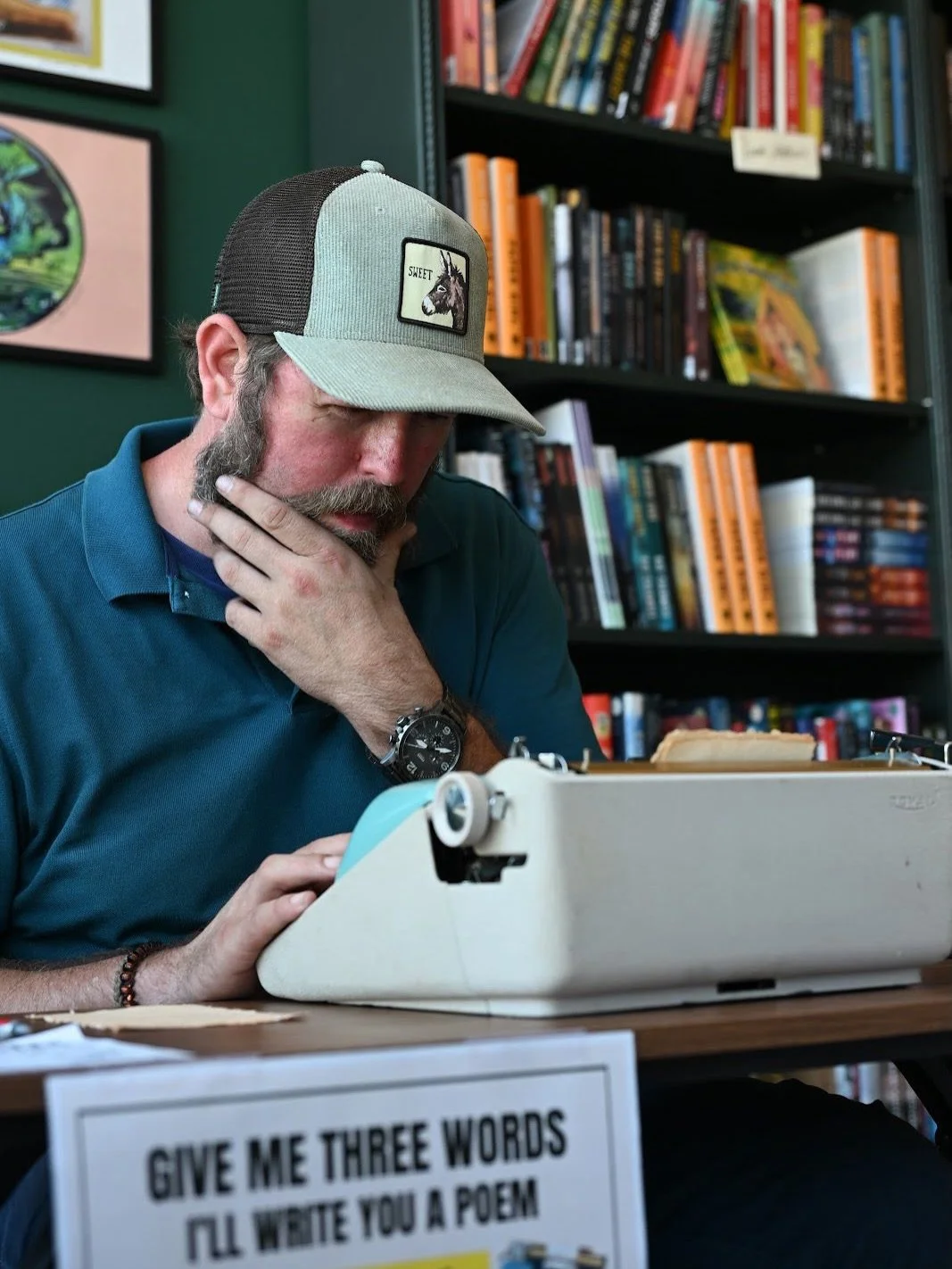 When so much of life happens behind a screen, @clickandclatter brings people back to a simple interaction: three words, a typewriter, and a poem. ✍️📜

It&rsquo;s his last weekend clicking away around Roanoke:

🪄 Saturday: @asherscoffee (7am-noon) &