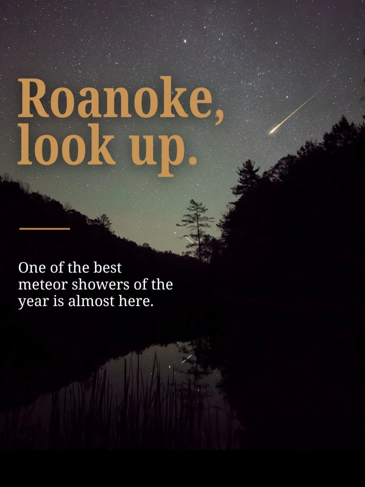 If you needed an excuse to stay up way too late on a Wednesday night, this is it. 💫

The Perseid meteor shower peaks overnight August 12 into August 13, and this year is supposed to be one of the best years to watch. The peak coincides with a new mo