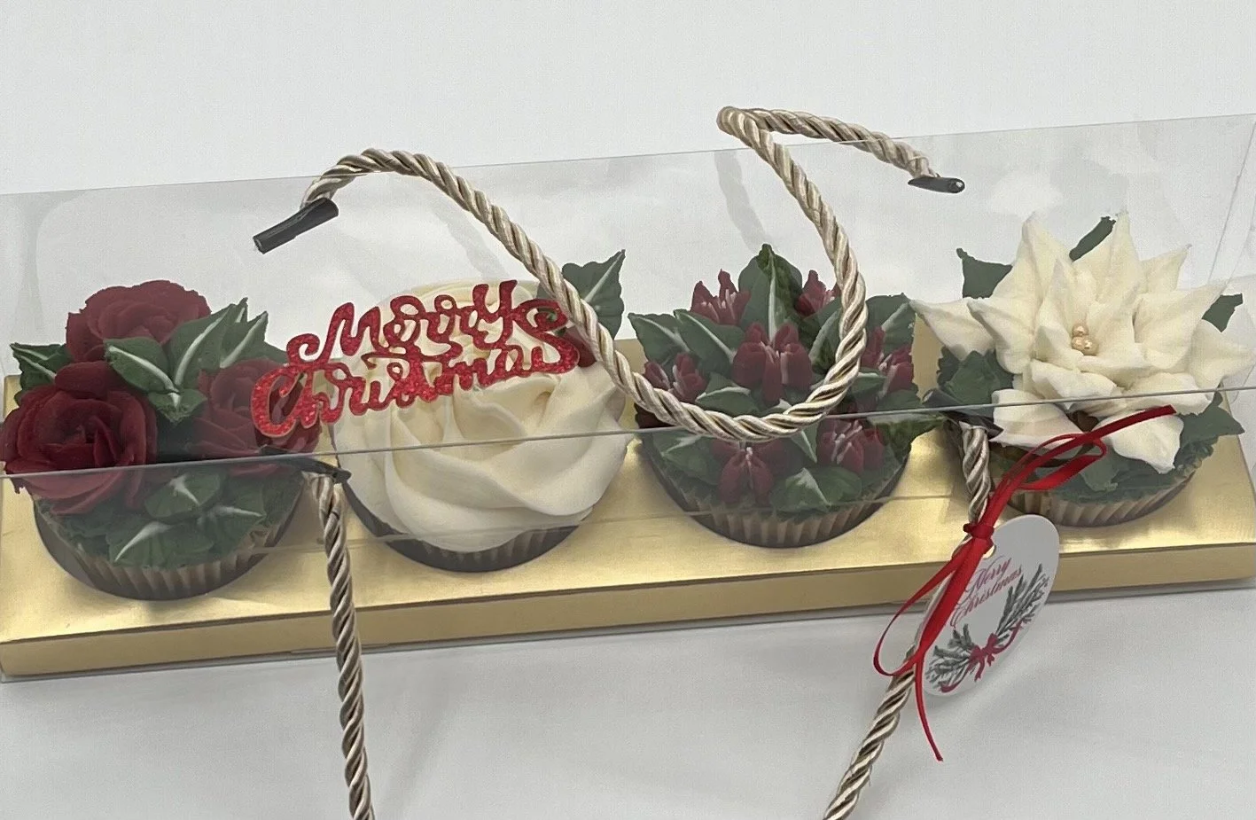 4 Standard Size Cupcakes-Gift Boxed $40