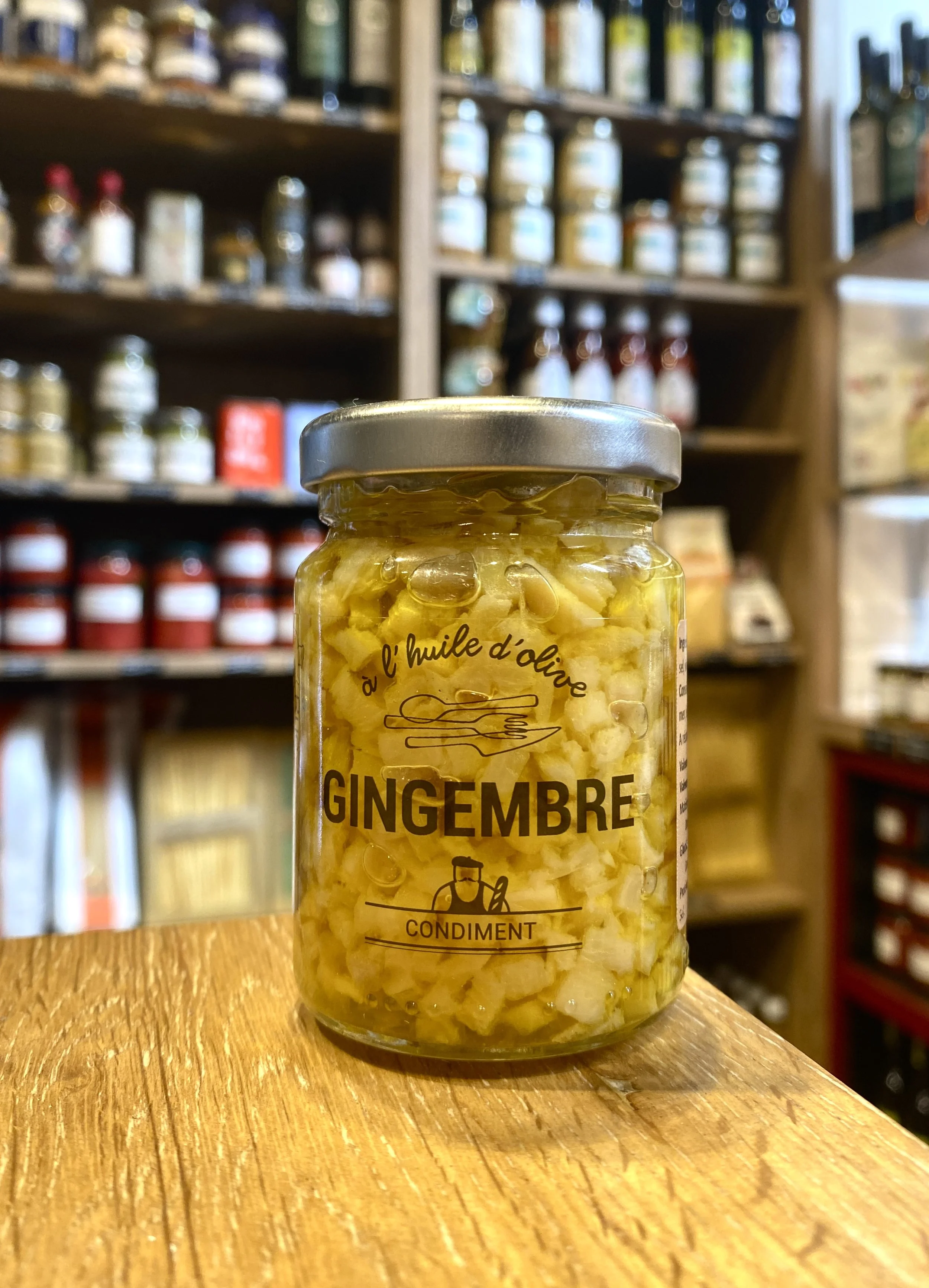Gingembre confit à l'huile d'Olive - 90g - Rue Traversette