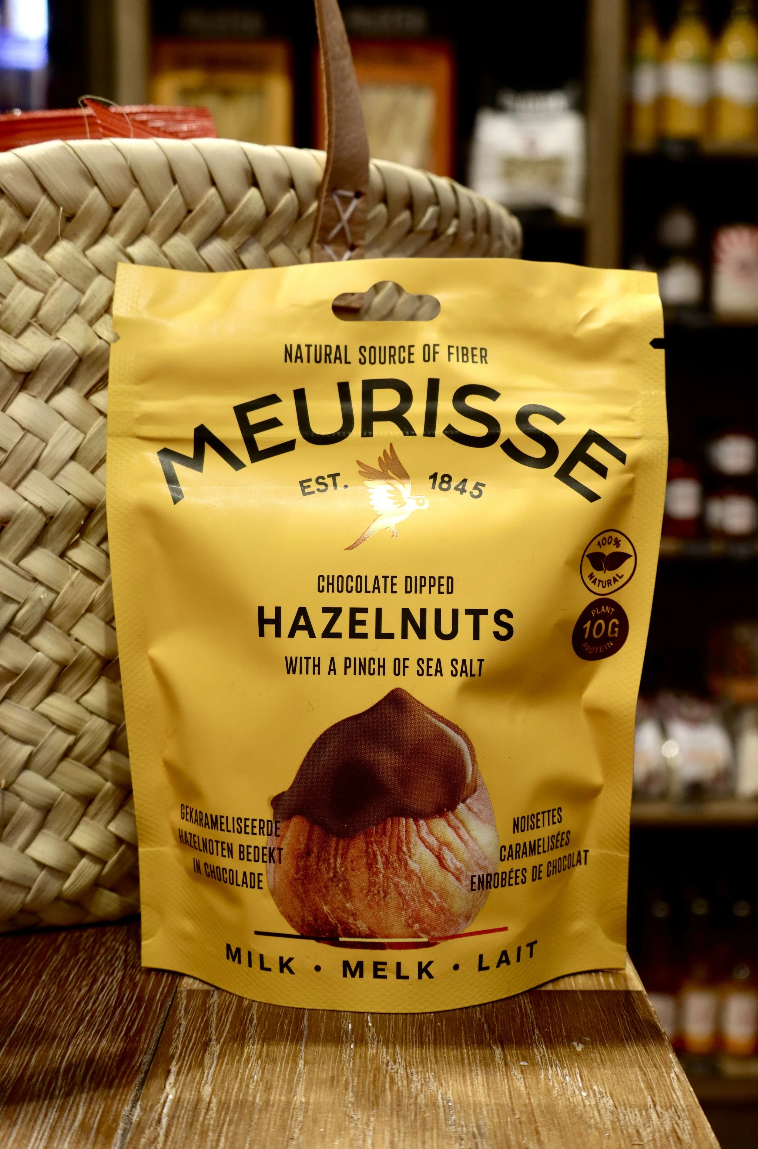 Noisettes caramelisées enrobées de chocolat au lait - MEURISSE