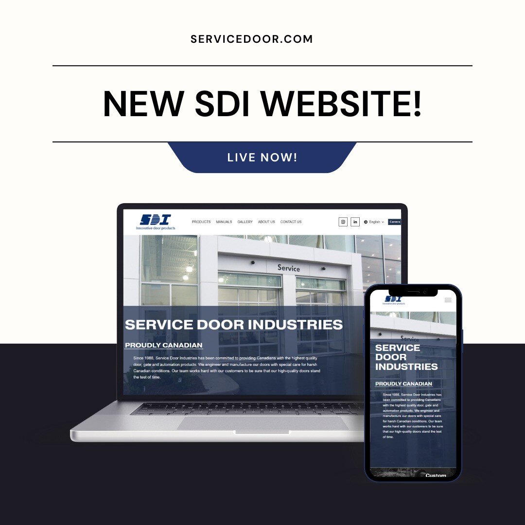 📣✨We are happy to announce the launch of the new and improved SDI website! Featuring more information, door details and downloads for all product lines. It is now easier than ever to learn about SDI doors and all the options. Visit: servicedoor.com