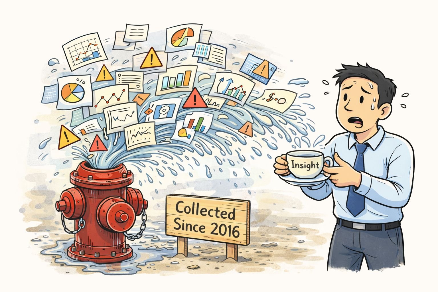 firehouse of data vs a teacup of insight