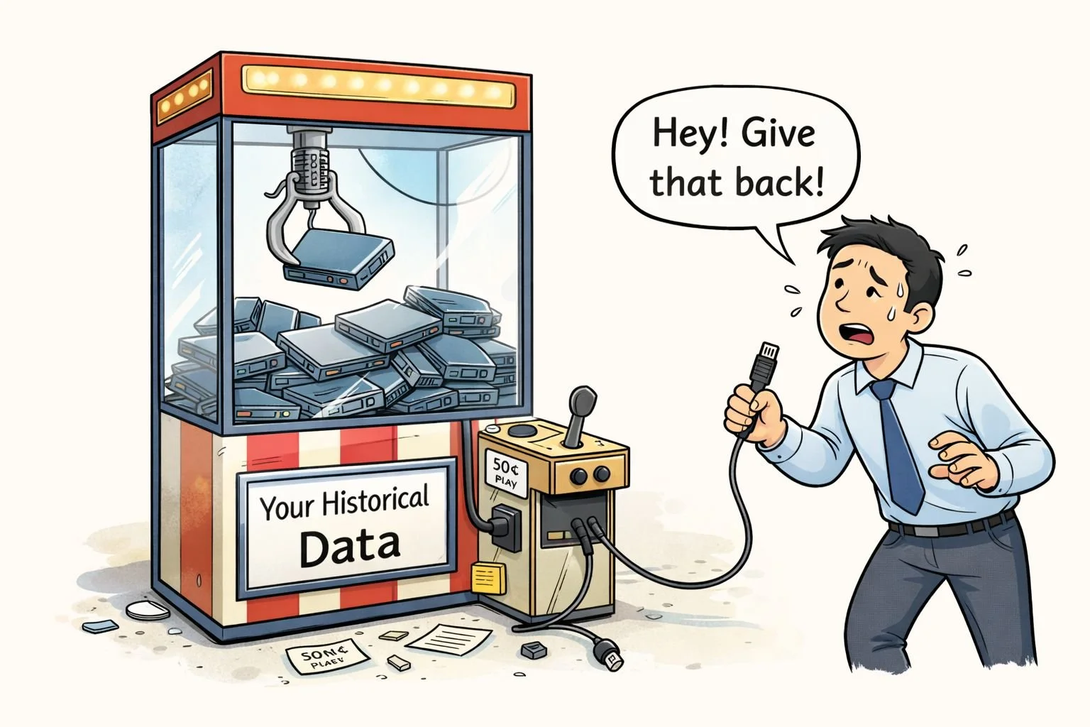 data held captive by vendor