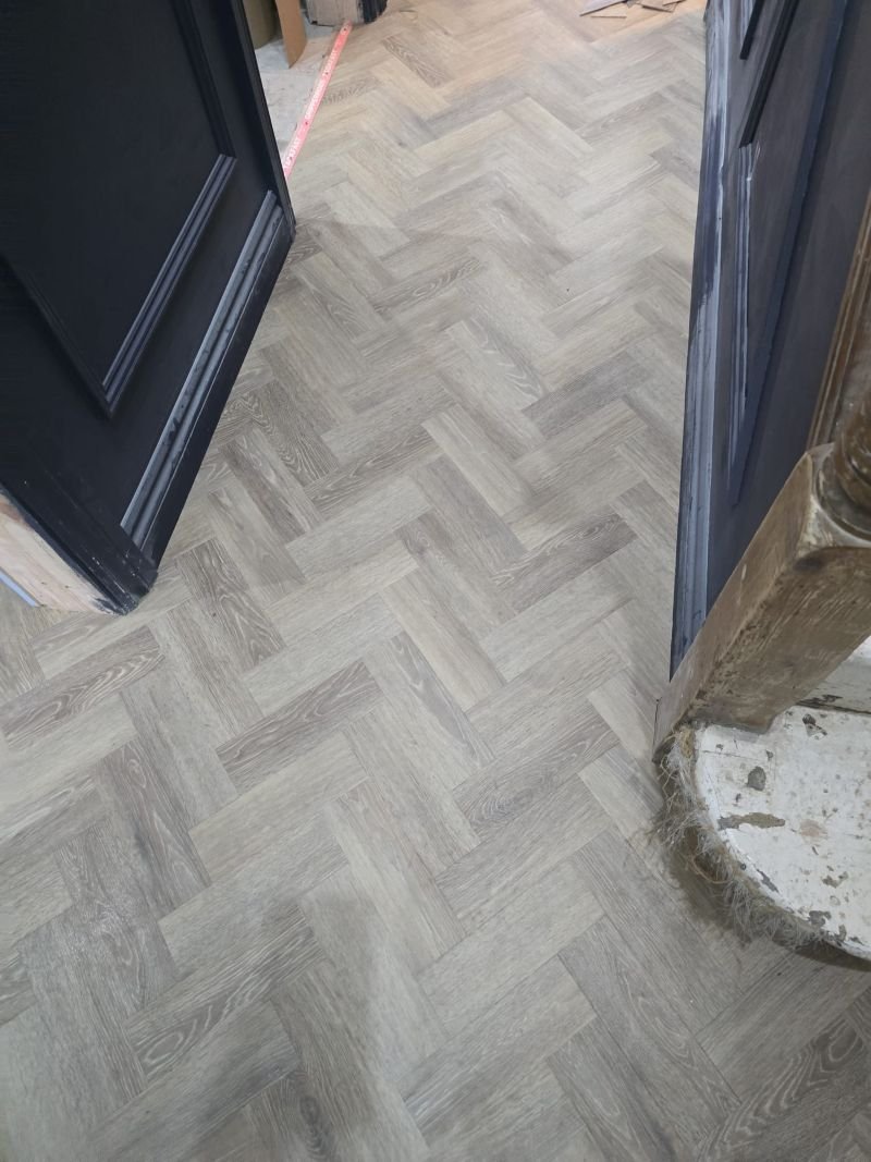 LVT parquet flooring hallway Beckenham.jpg