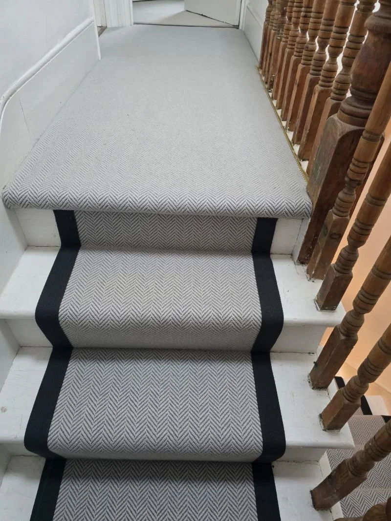 Herringbone stair runner carpet Hither Green.jpg