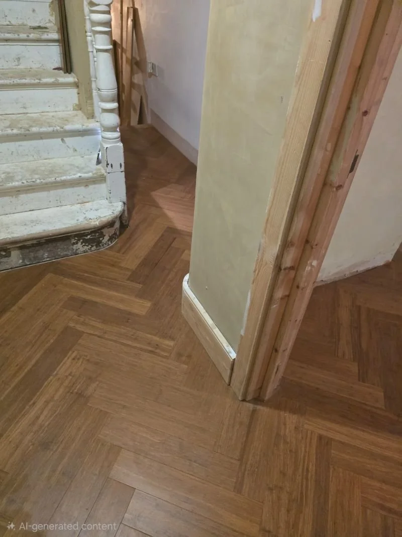 Dulwich herringbone bamboo flooring hallway.jpg