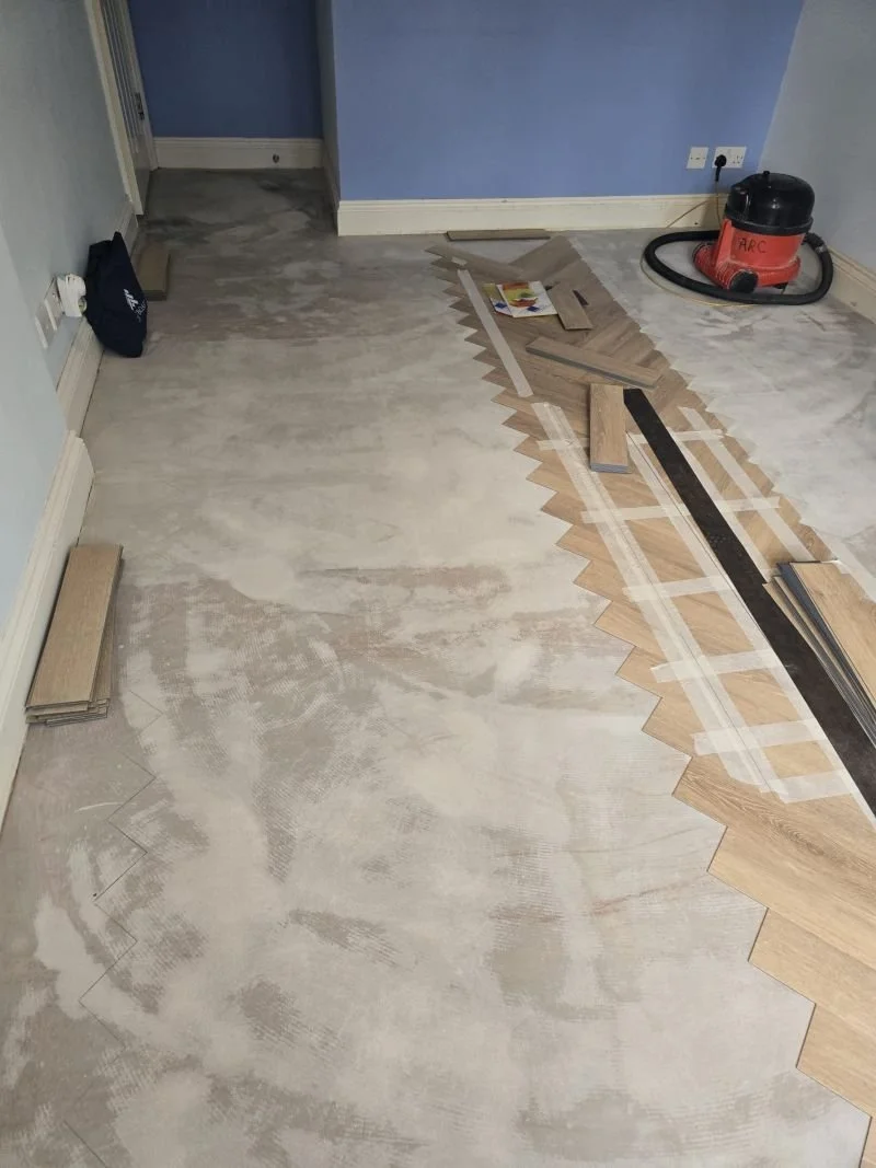 LVT flooring before Orpington Farnborough Park.jpg