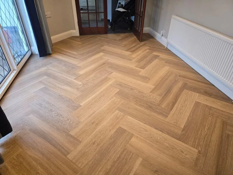 Dining room LVT herringbone flooring Park Langley Bromley.jpg