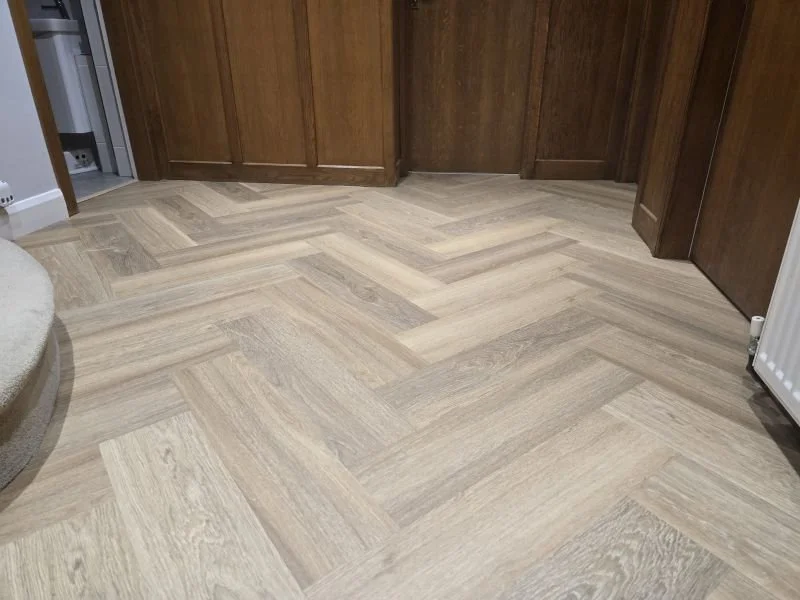 Herringbone LVT flooring to hallway dining room Park Langley.jpg