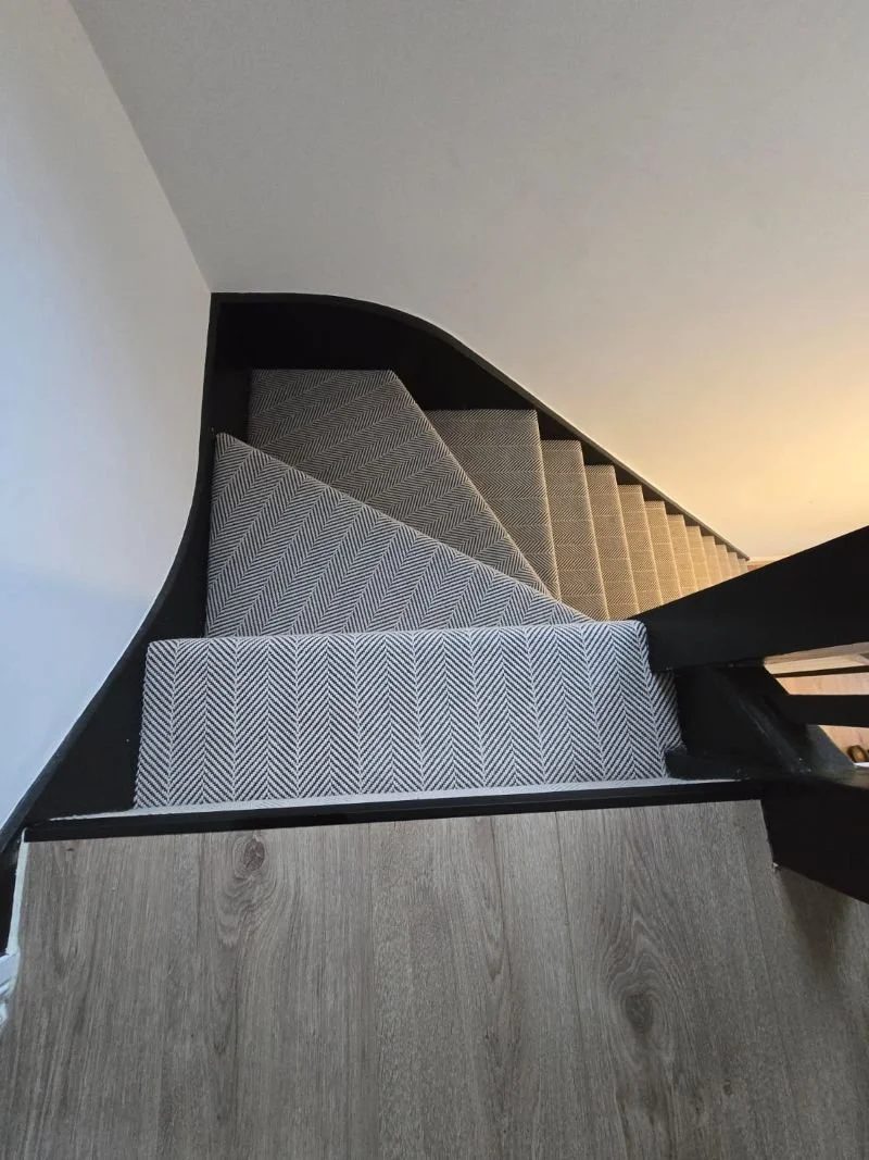 Flatweave herringbone stair carpet Blackheath.jpg