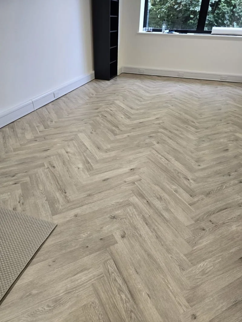 Herringbone LVT flooring to office space in Orpington Kent.jpg