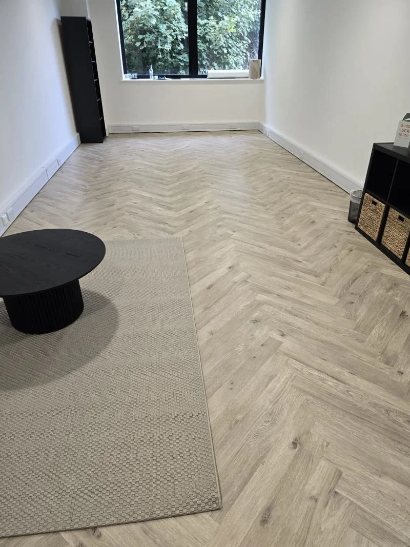 LVT herringbone flooring to office space in Orpington Kent.jpg