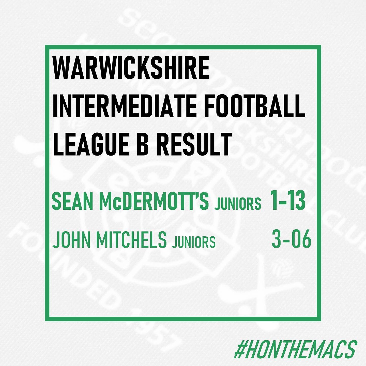 Our juniors survived a second-half fightback from John Mitchels to continue our unbeaten start to the league campaign.

#honthemacs