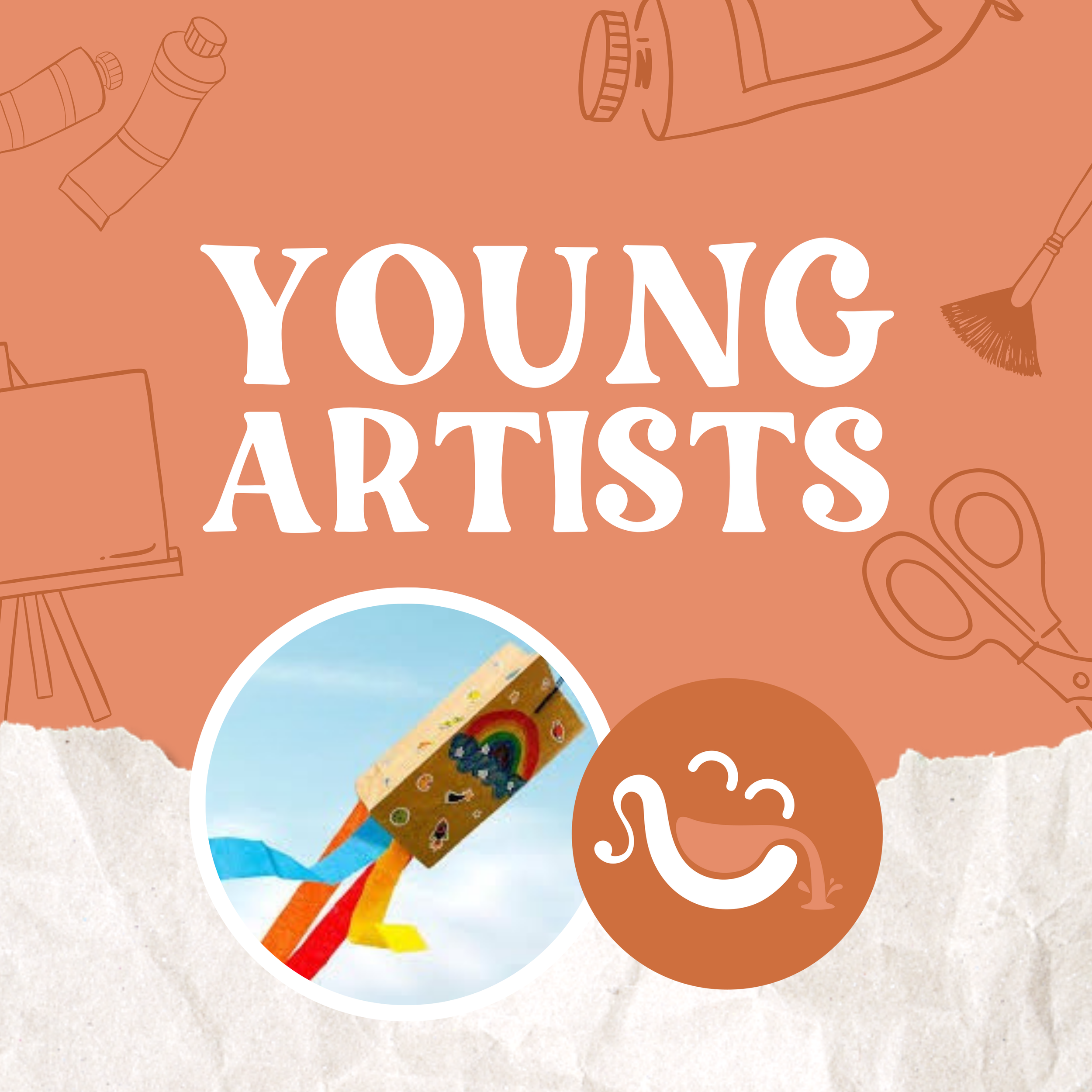 Young Artists: Paper Bag Kites