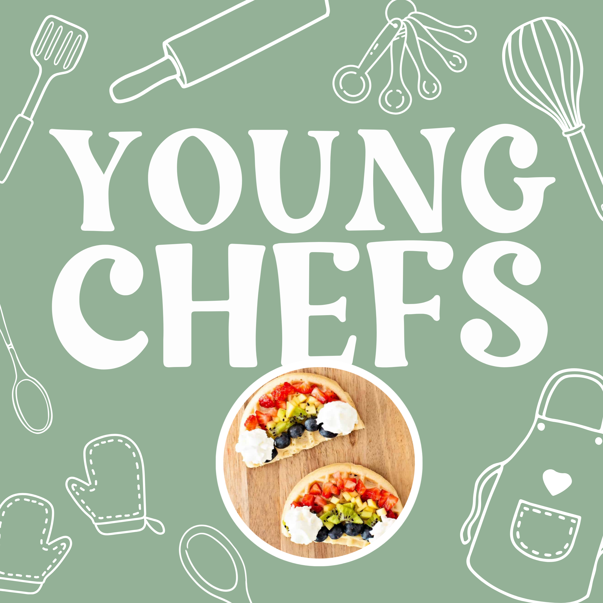 Young Chefs: Rainbow Waffles