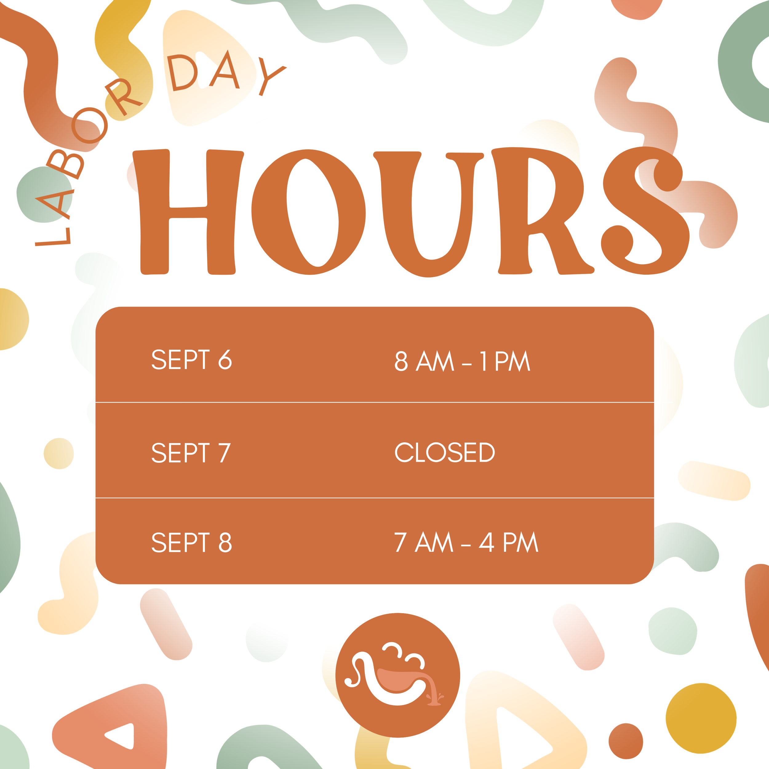 Closed for Labor Day