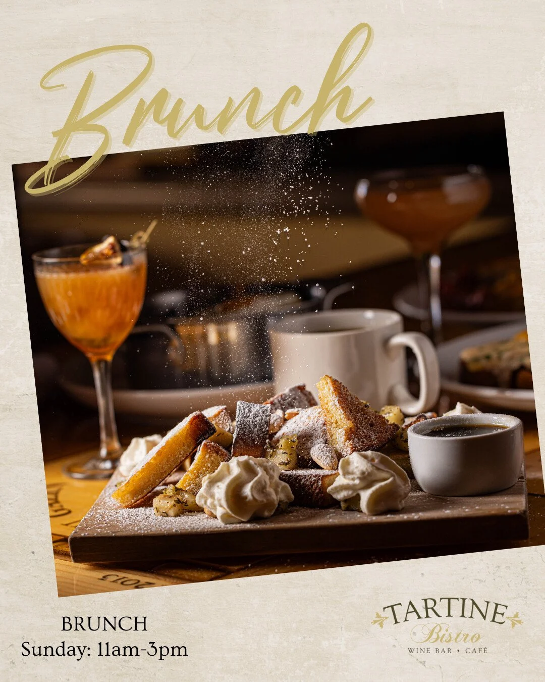 Spend Sunday brunch with us! 🥂🍳

Brunch is served this Sunday from 11am&ndash;3pm. Grab your friends, grab a table, and make a reservation to make sure you get a spot!

See you Sunday! ❤️