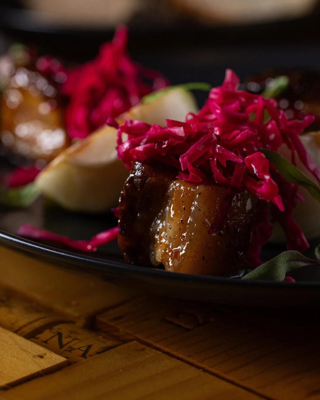 A little sweet, a little spicy, and full of flavor. 🌶️ 

Our pork belly with bok choy, candied jalape&ntilde;o, pickled cabbage and sweet chili glaze is one you&rsquo;ll want to try. 🍴