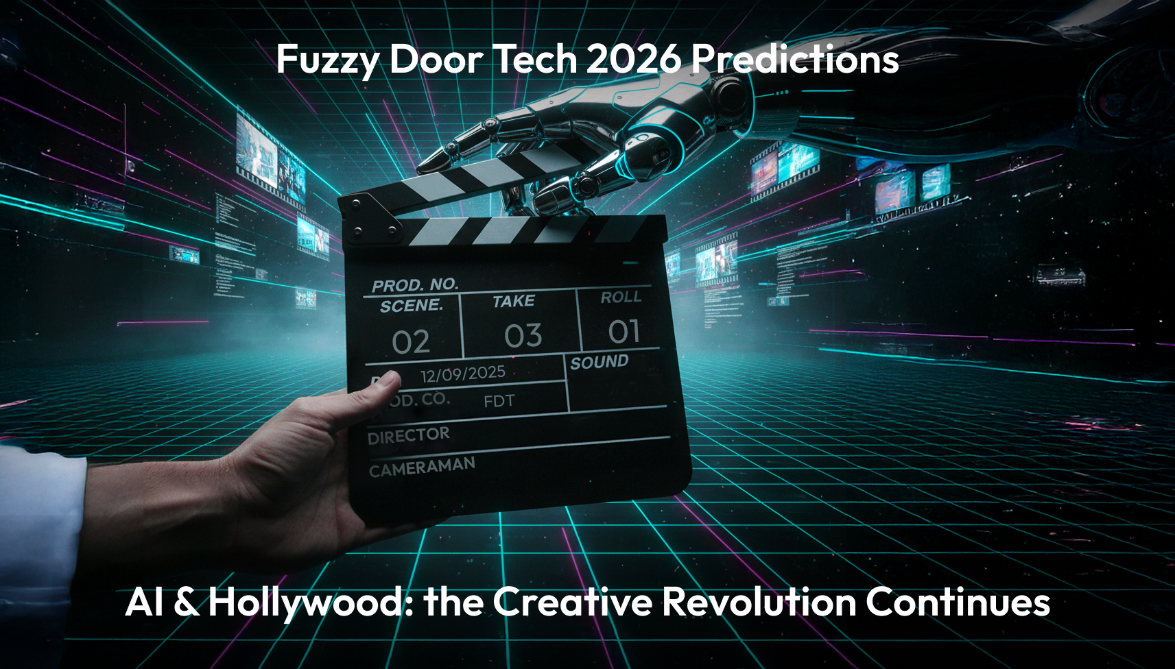 Fuzzy Door Tech Examines the State&nbsp;of AI in Hollywood: 2026 Predictions