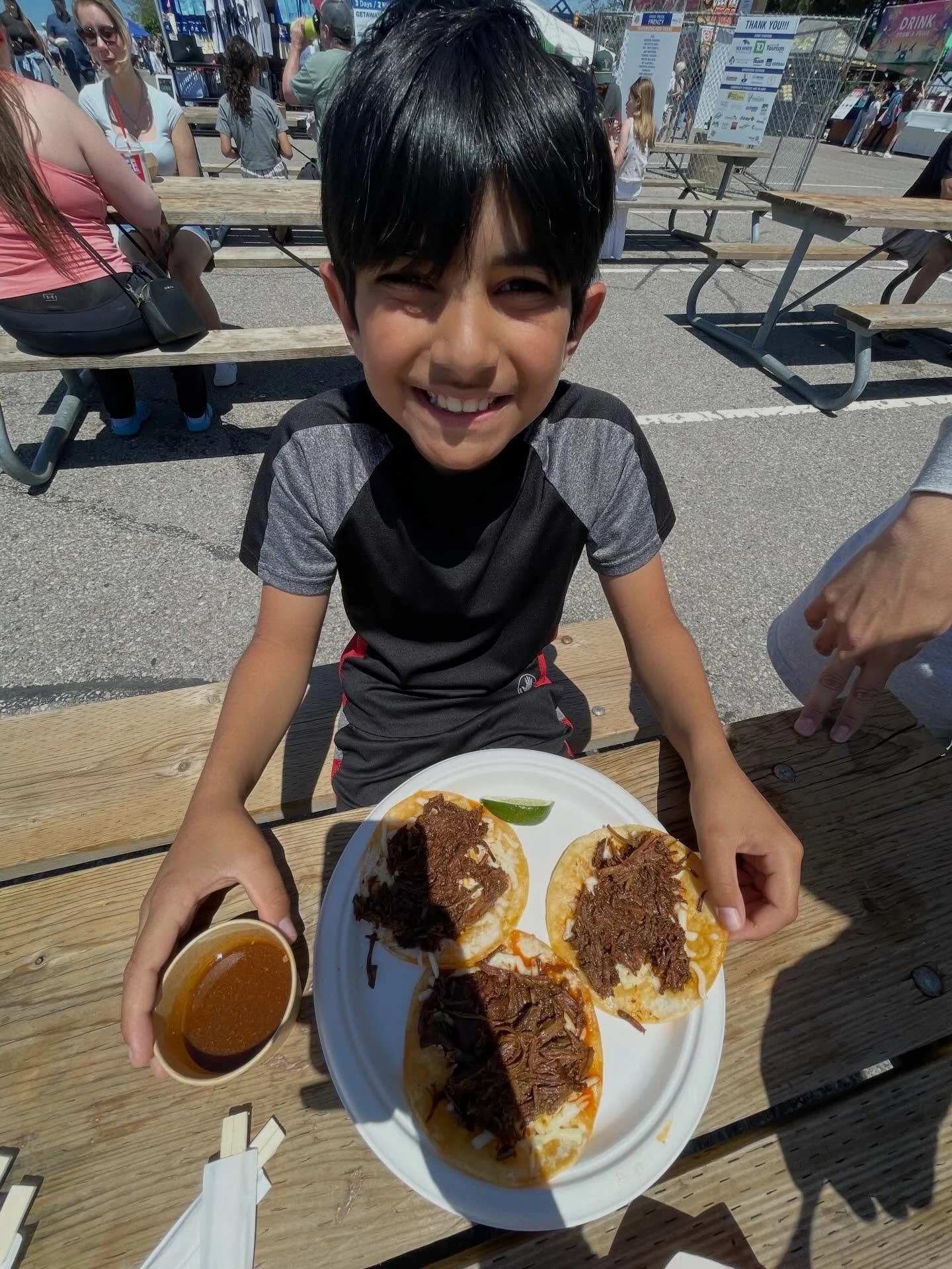 This weekends @food_truck_frenzy_whitby hosted and organized by @rotarywhitby was awesome the kids and I had a great time. Special thanks to all the volunteers and Rotarians who brought such a happening event to the town. @foodtruckfrenzywhitby