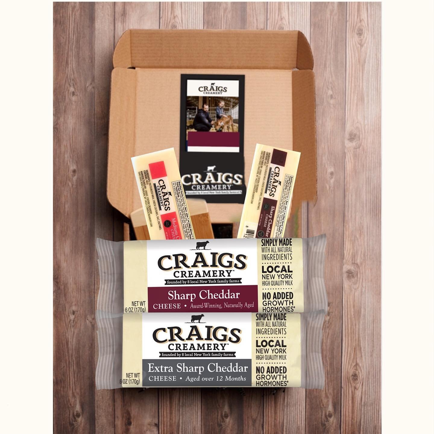 **BLACK FRIDAY SPECIAL** Support small businesses this holiday season! Any gift box order placed on our website November 27th-28th will receive a FREE 5 oz. Sharp Cheddar block included in their shipment. Get your cheese fix for the holidays from our