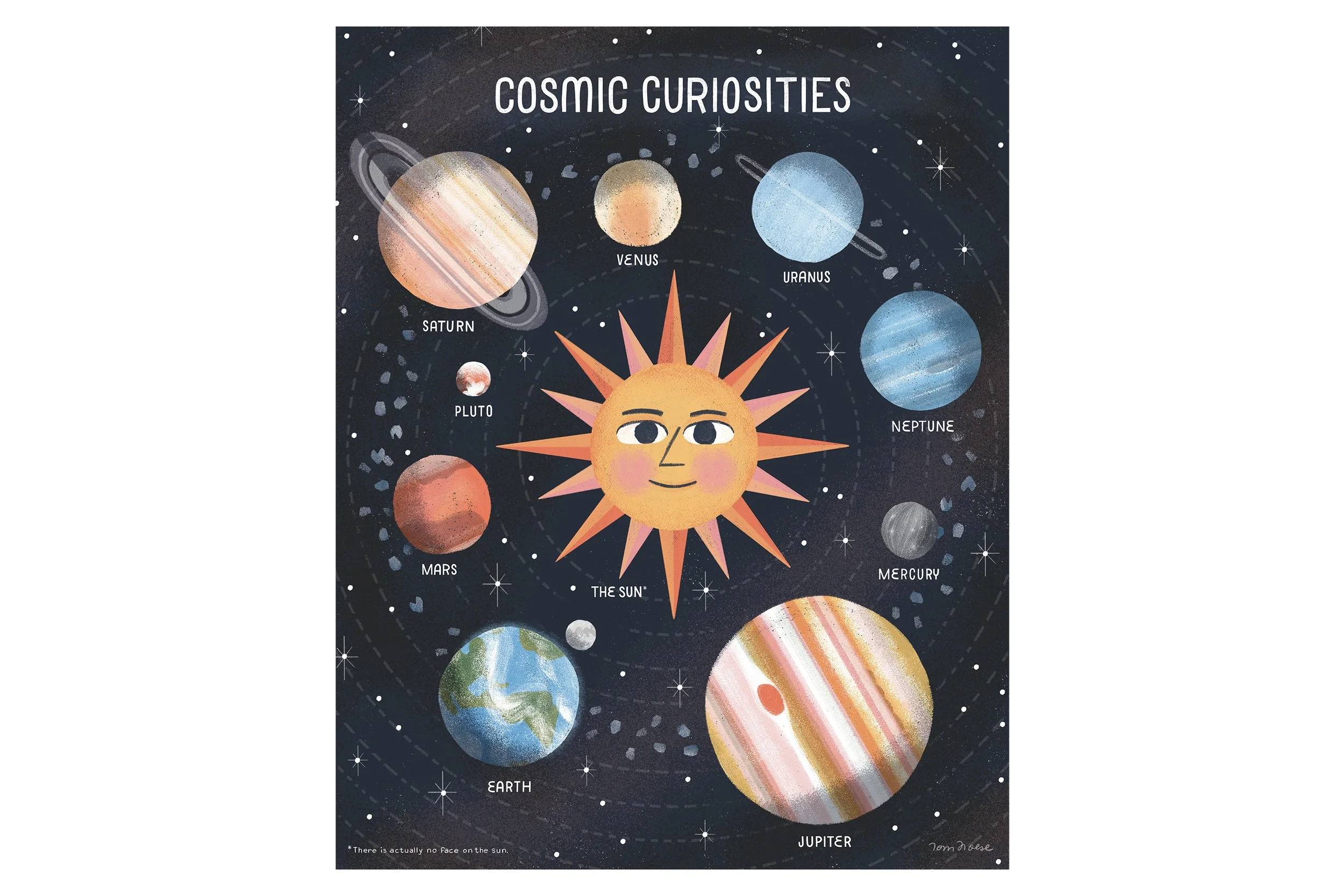 Art Print of the Solar System for Literati Kids