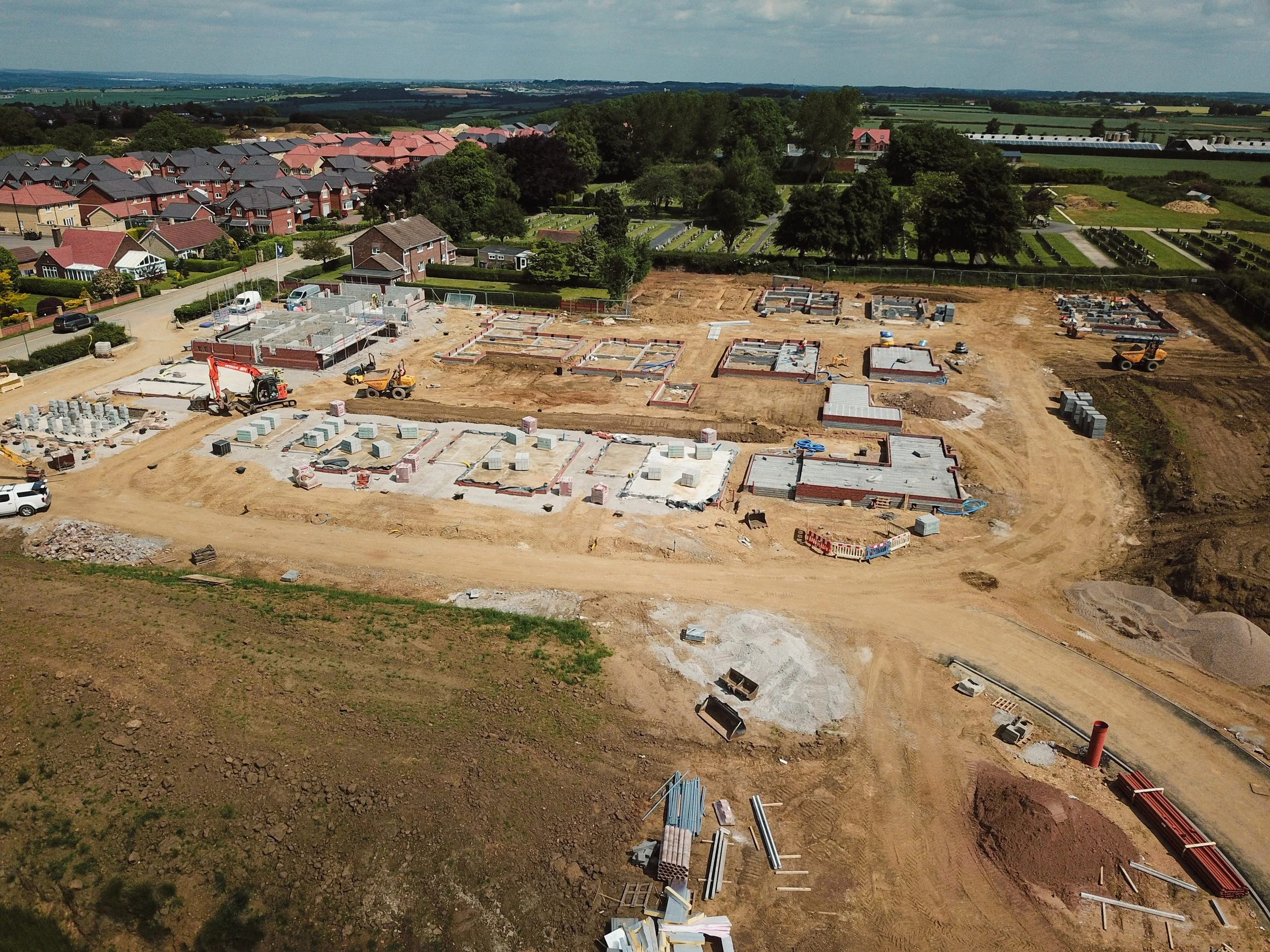 Progress at Sherwood Fields in Bolsover