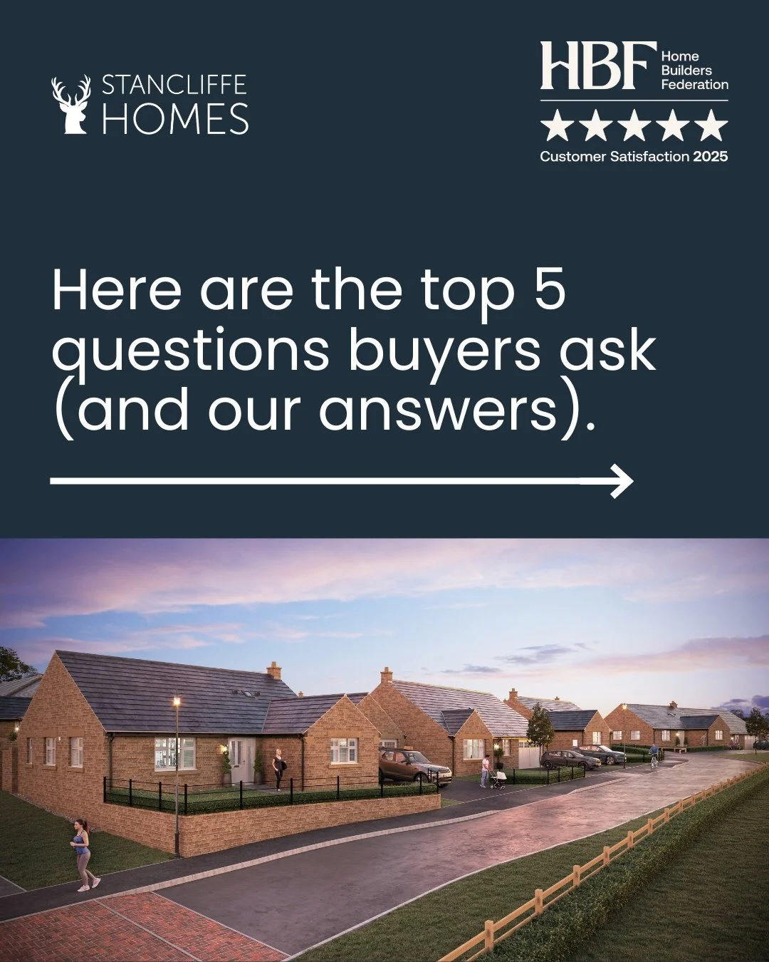 cBuying a new build home is exciting - but it&rsquo;s natural to have questions 🔑 

At Stancliffe Homes, we're here to make the process clear and stress-free. Some of the top questions we get asked include:

1️⃣ What features and upgrades are includ