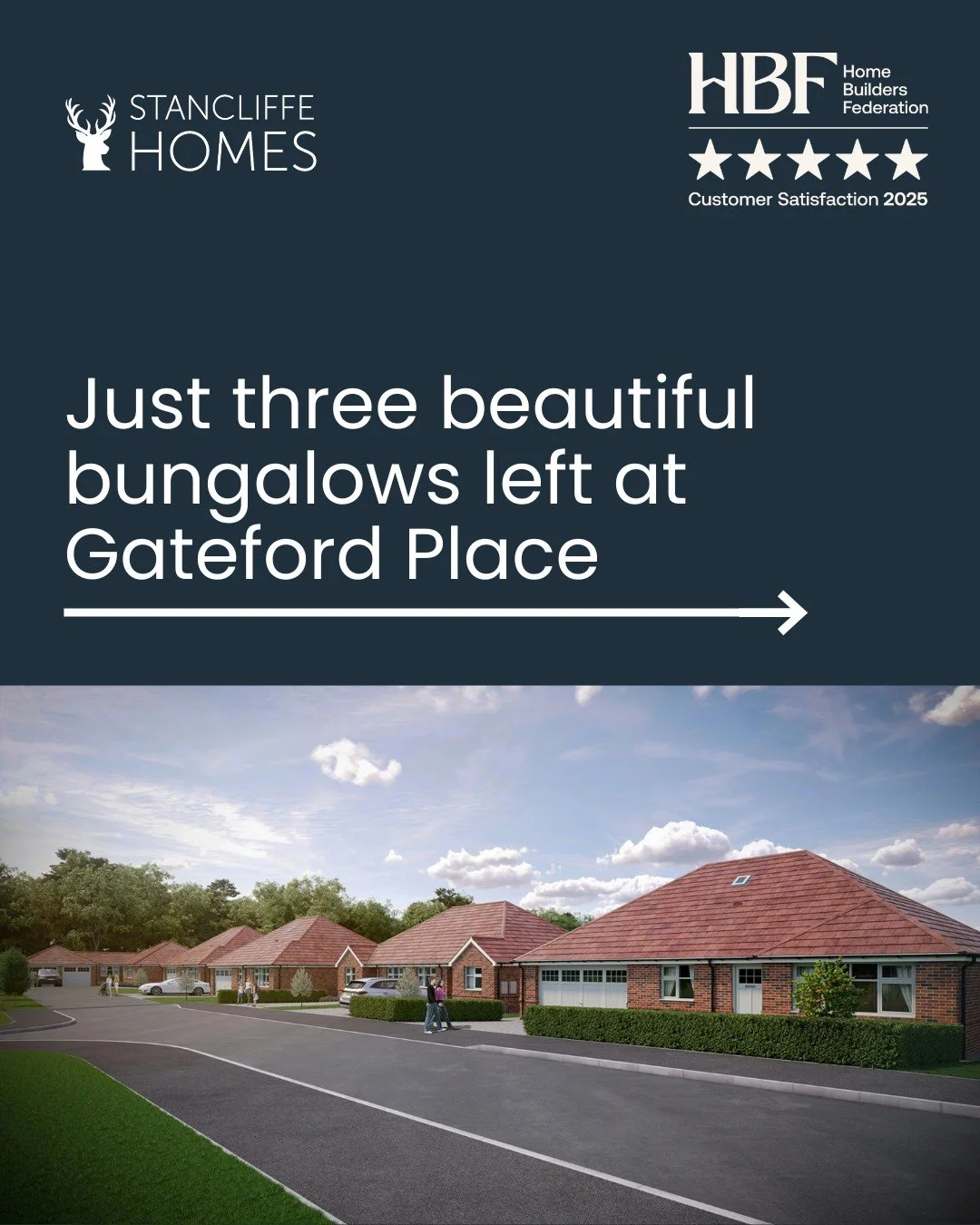 Just three beautiful bungalows left at Gateford Place. 

Each home offers generous living space, elegant design and the high-quality finish you can expect from a Stancliffe home.

If you've been dreaming of a new home in this sought-after location, n