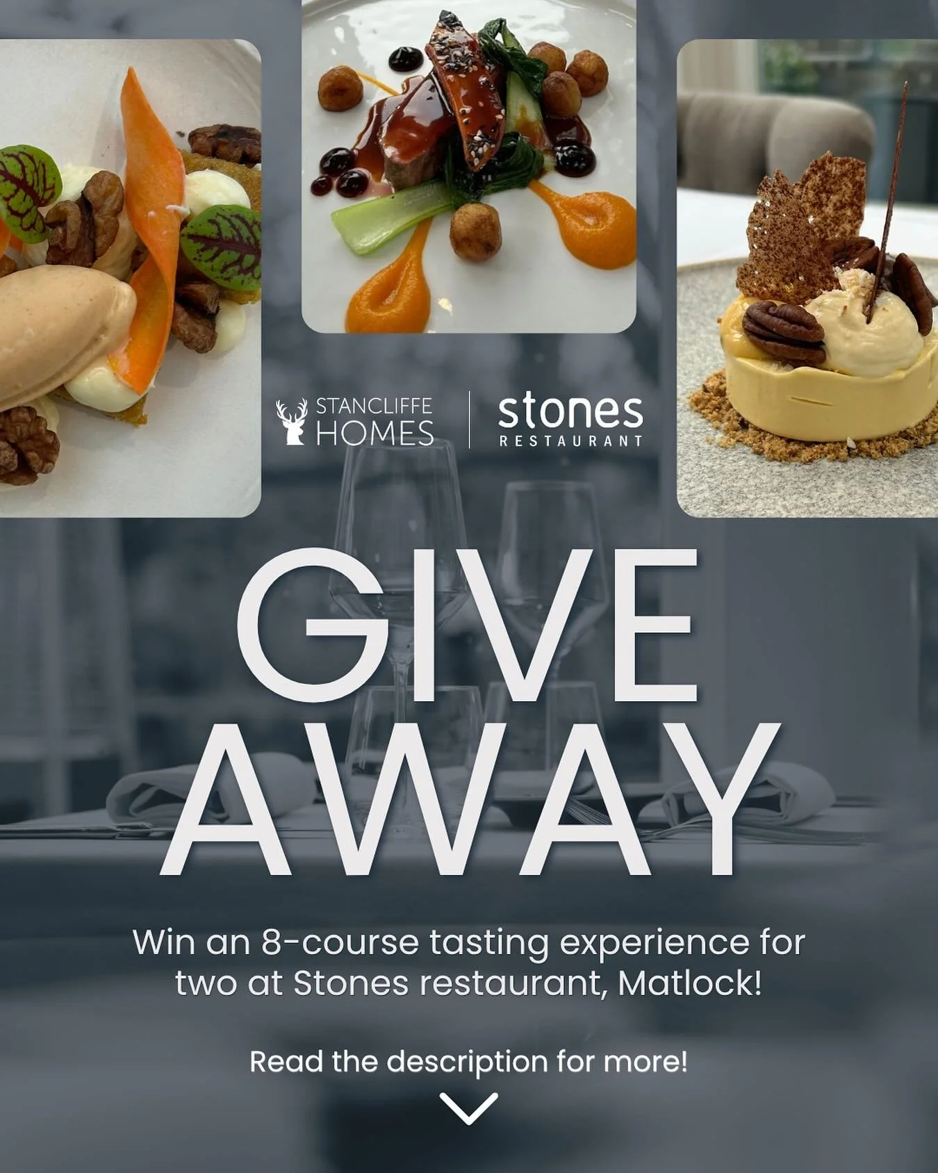 Win an 8-course tasting experience for two at @stonesmatlock! 🍷✨

We&rsquo;re celebrating the festive season, and supporting local, with a chance to win an 8-course tasting experience for two at @stonesmatlock ! ✨

To enter, simply:
🎅 FOLLOW us on 