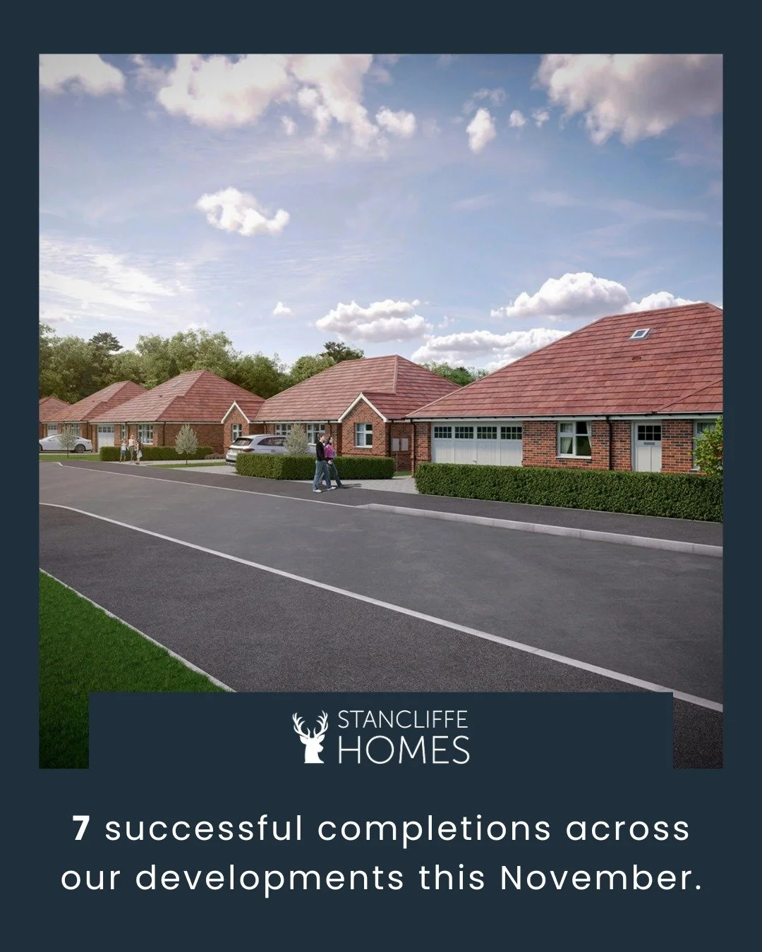 7 successful completions across our developments this November.

We're proud to welcome each of these new homeowners and thank them for choosing a Stancliffe property.

Our commitment remains the same: building high-quality homes, thoughtfully design