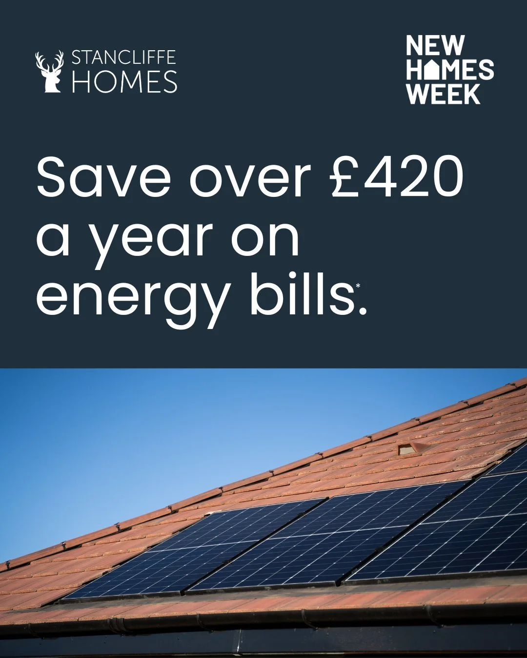 Homeowners living in new build homes save over &pound;420 a year on average on their energy bills compared with older properties.*

Modern features such as heat pumps, solar PV and EV charging points can also increase a home&rsquo;s value by up to 6%