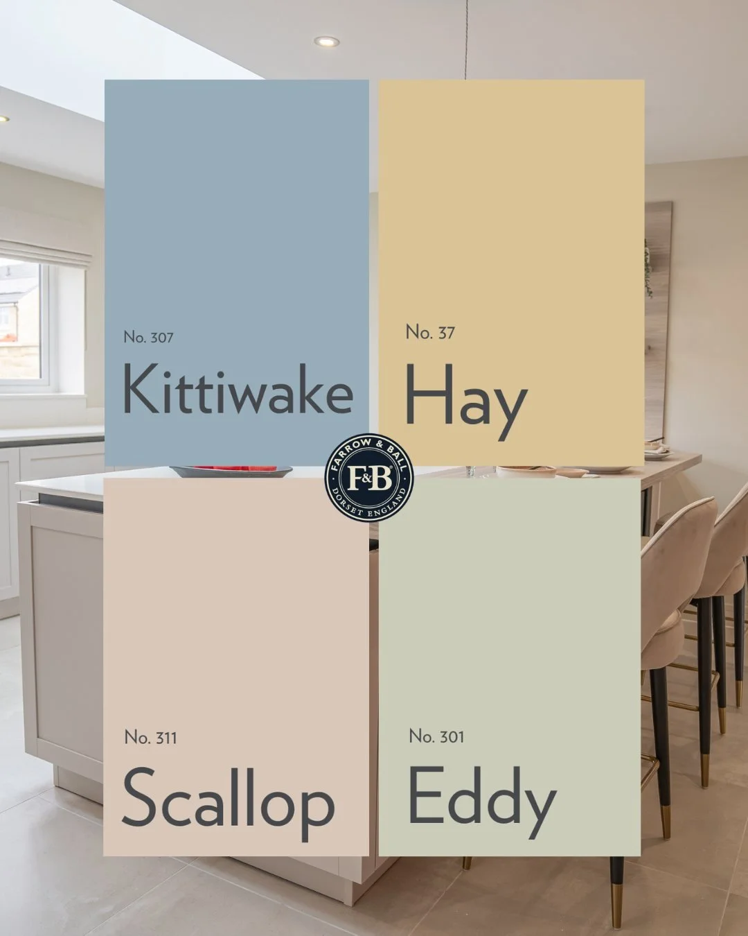 As the seasons shift, it&rsquo;s the perfect time to bring lighter, softer tones into the home. Colours that reflect natural light, create calm, and make spaces feel open and considered.

A few of our favourites this spring from Farrow &amp; Ball:

?