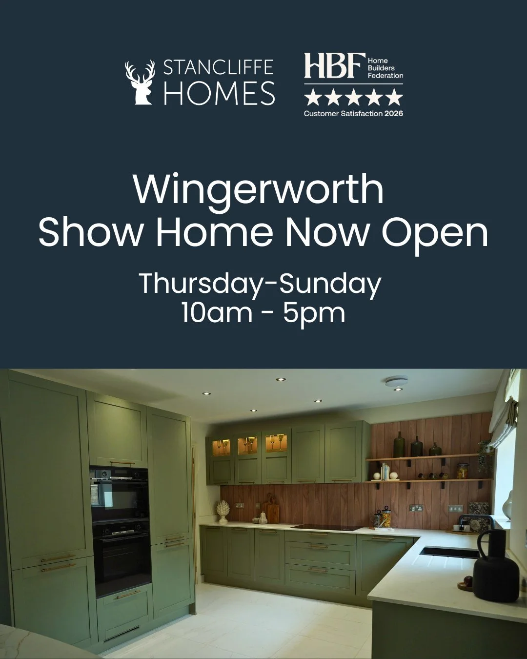 Still thinking about your next move? 🏡

Our Kingswood Park show home in Wingerworth is now open. 

Spacious layouts. Premium finishes. A chance to see what a Stancliffe Home entails.

Visit our Kingswood Park, Wingerworth show home this weekend.

Ou