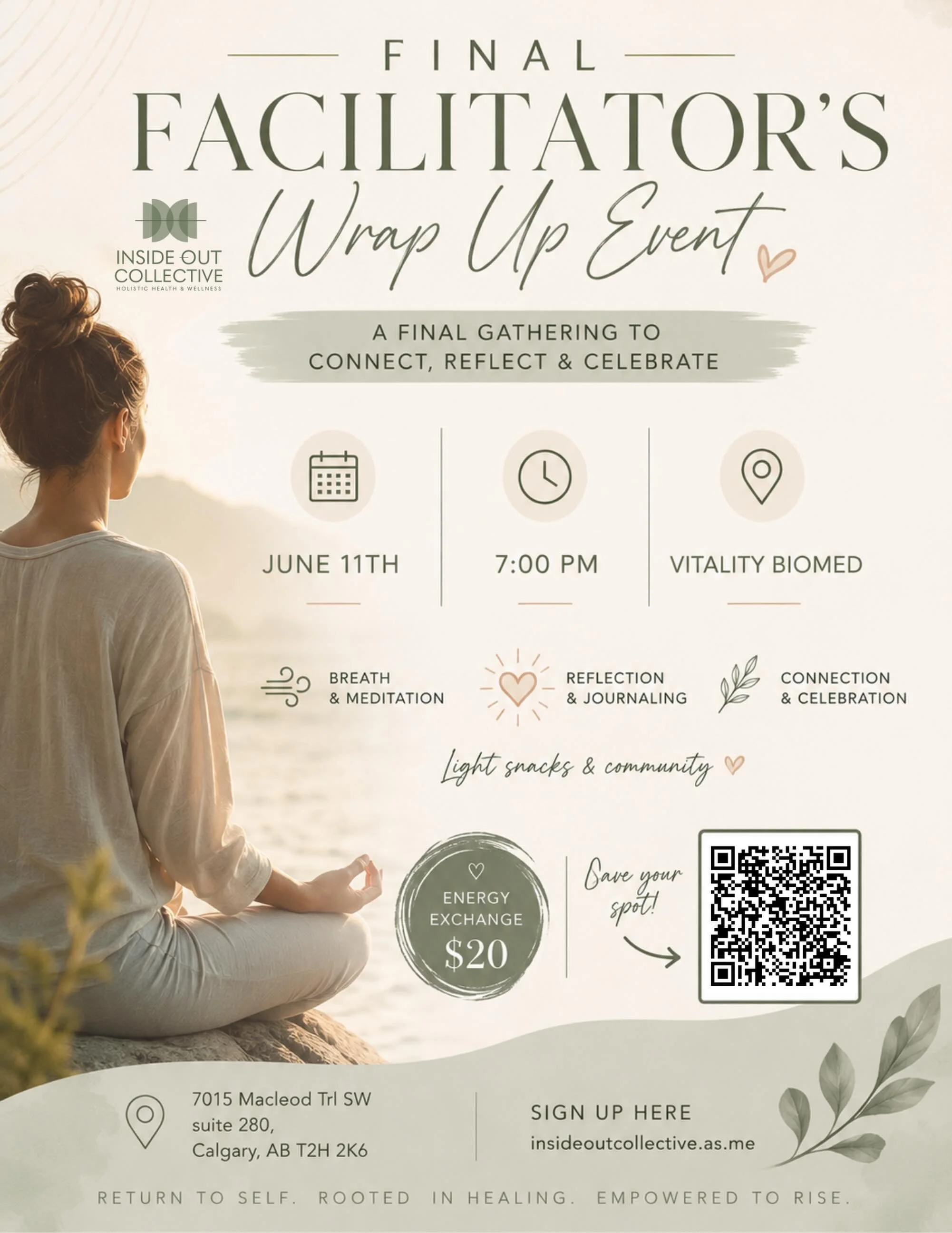 ✨ One Final Circle ✨

Take a moment and think back to where you were 6 months ago.

What have you created? What have you released? What have you had the courage to step into?

One of the greatest gifts of facilitating these circles has been witnessin