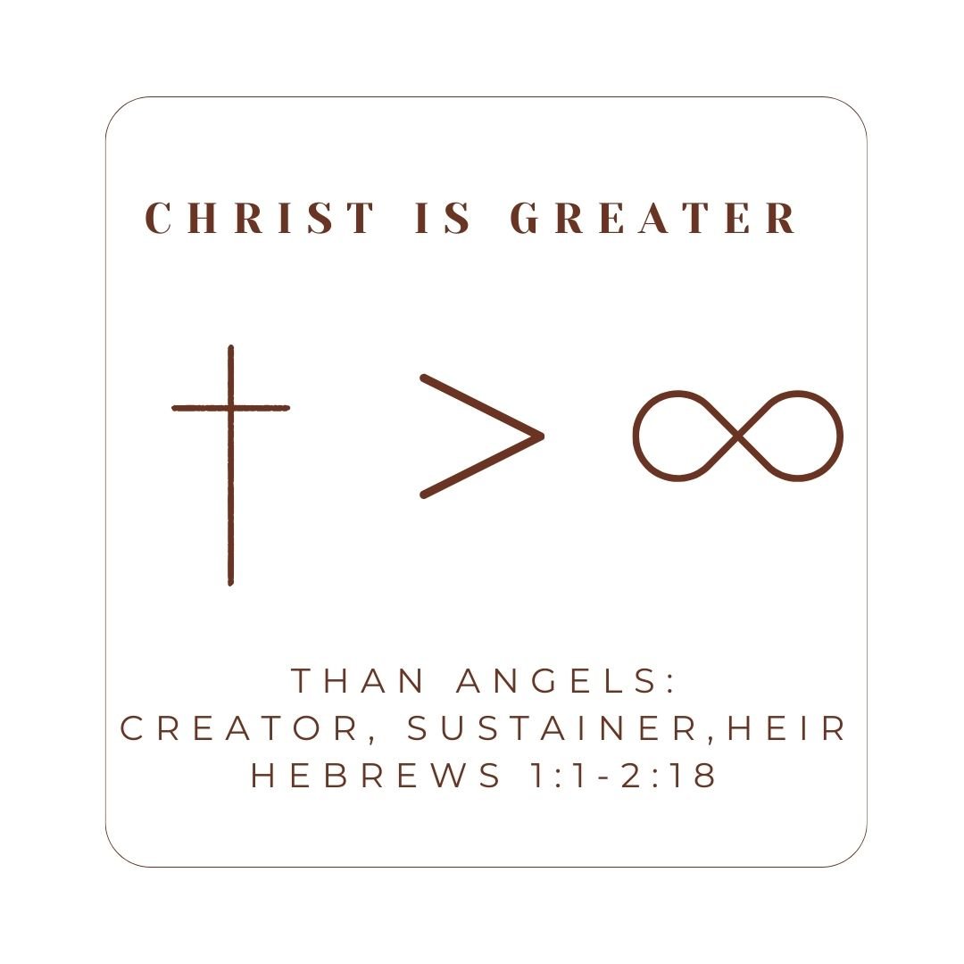 Hebrews 1:1-2:18 - Christ Is Greater: Than Angels - Creator, Sustainer, Heir