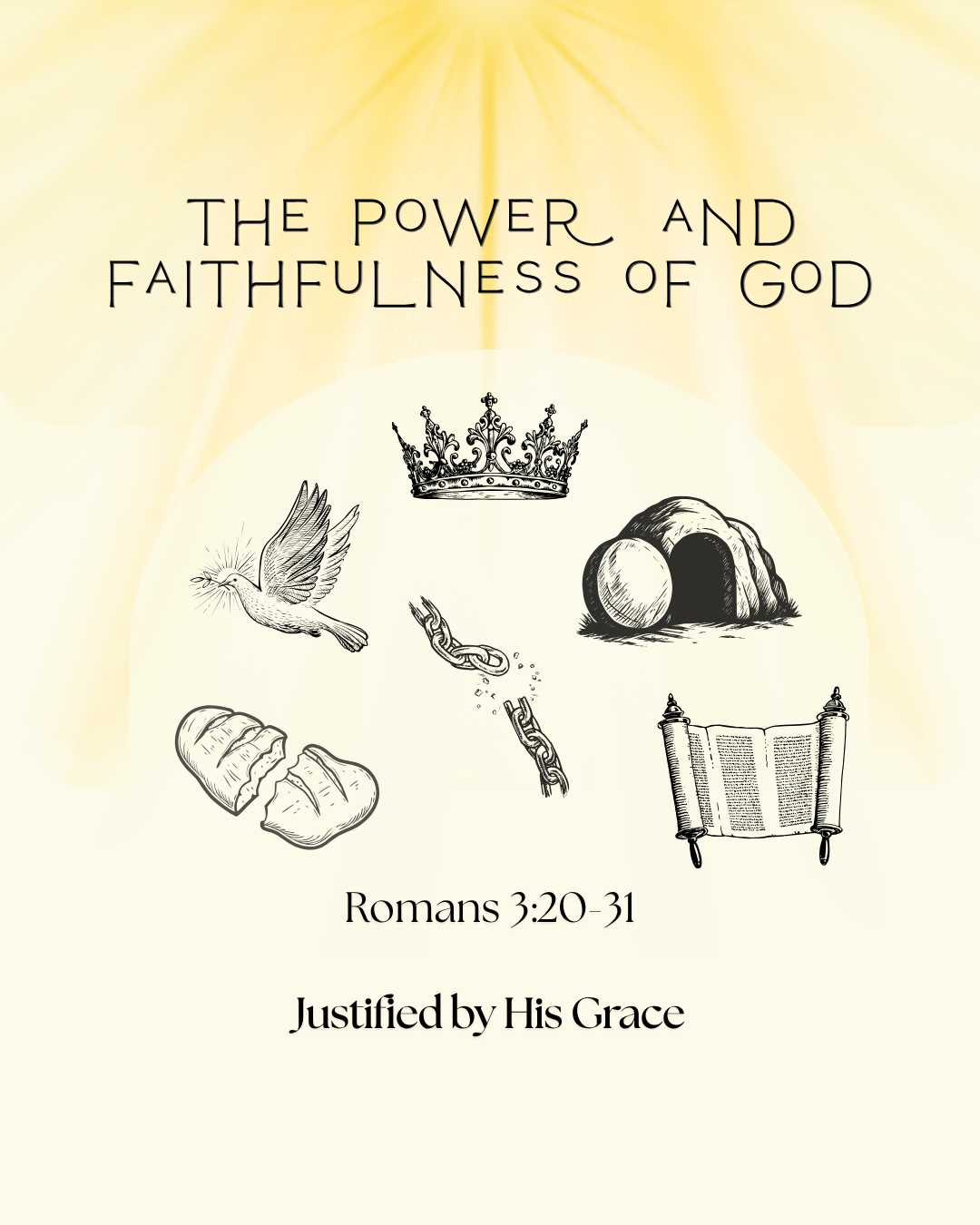 Romans 3:20-31 - The Power and Faithfulness of God - Justified by His Grace