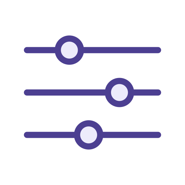 Geometric drawing of an outline square with sections divided by vertical, horizontal, and half circle lines.