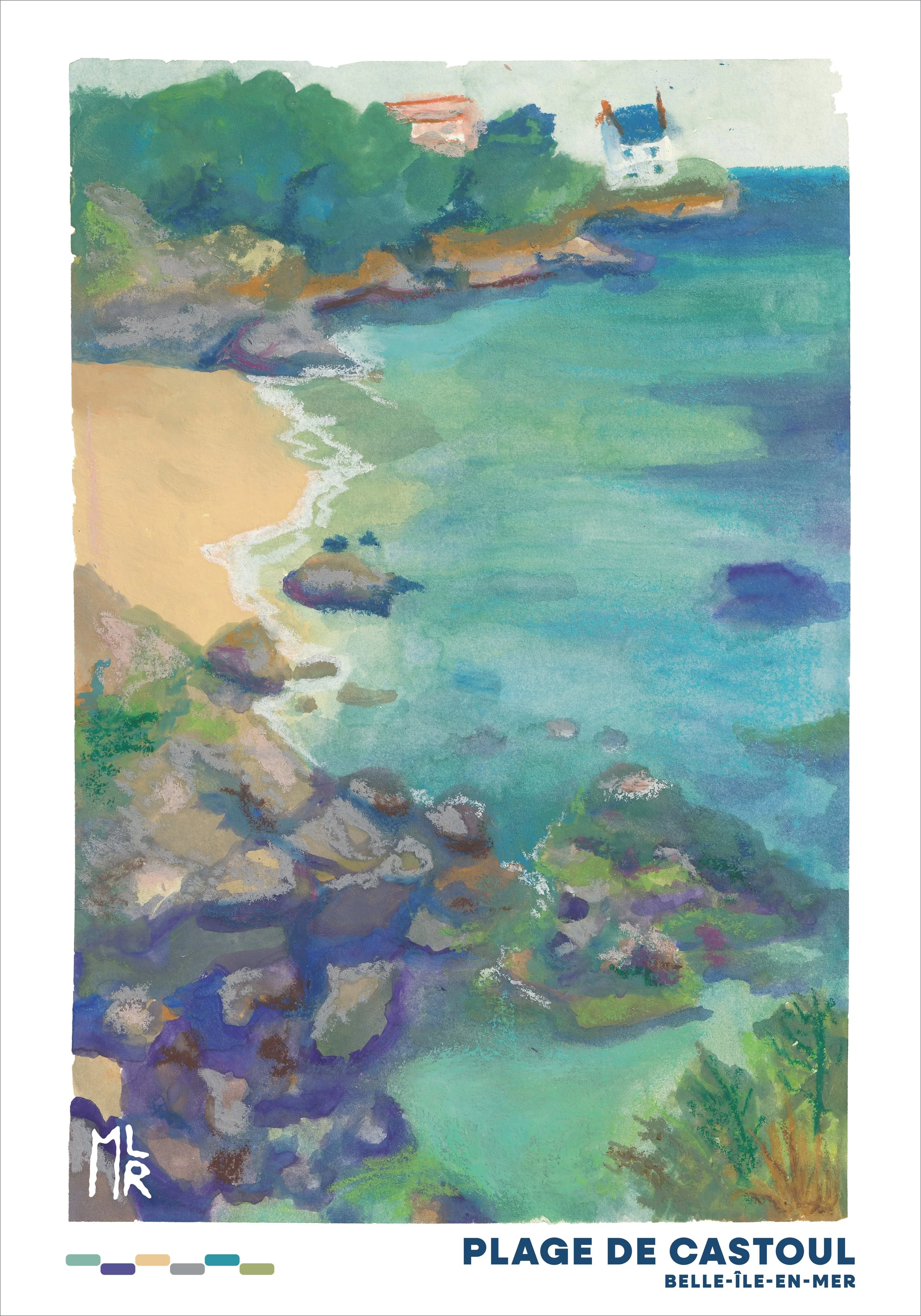 Print "Plage de Castoul"