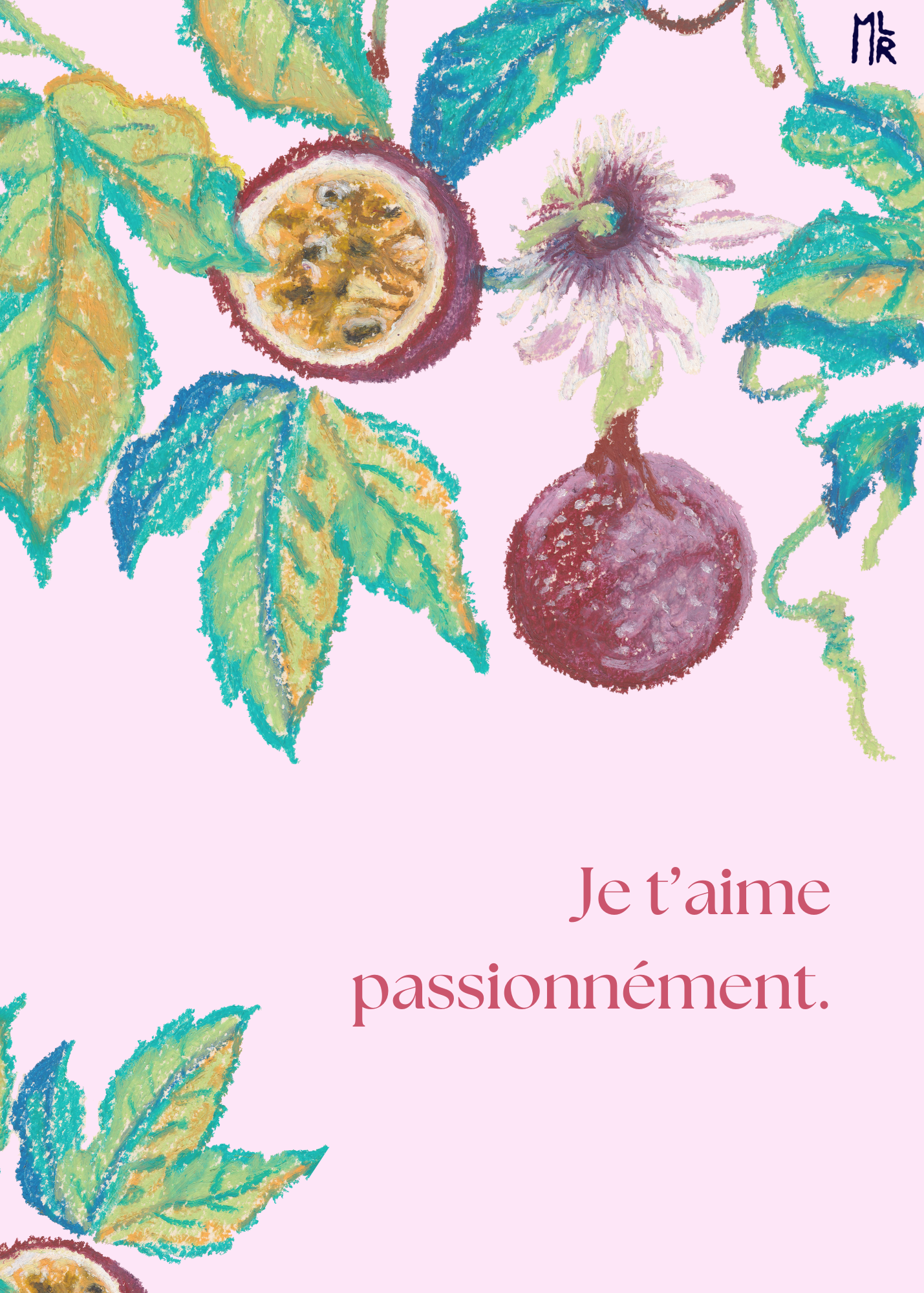 love card je t'aime passionément