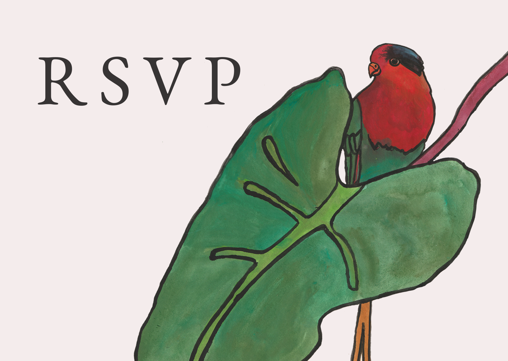 RSVP for wedding invitation suite