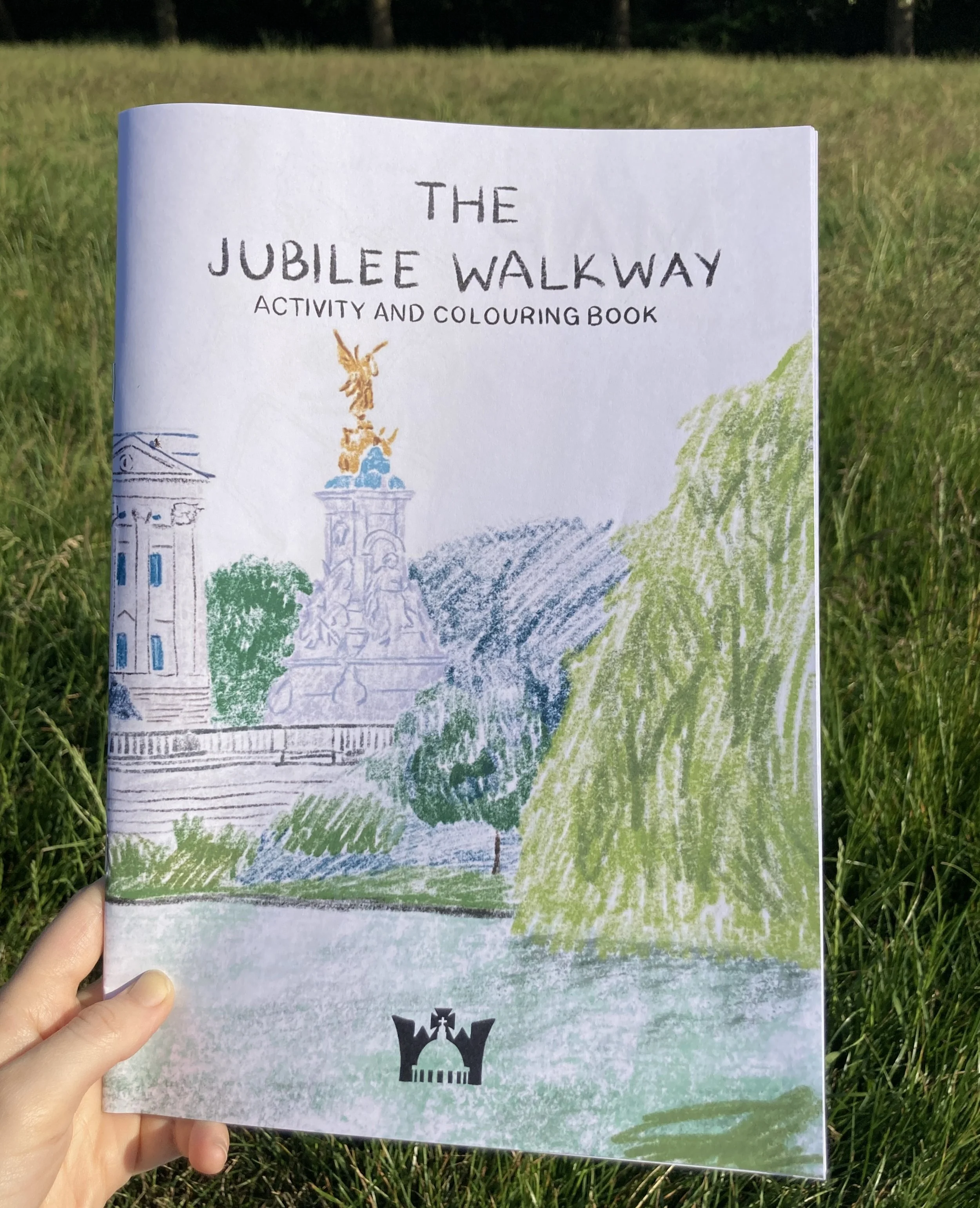 Printed copy of The Jubilee Walkway Activity and colouring book by Emily Self