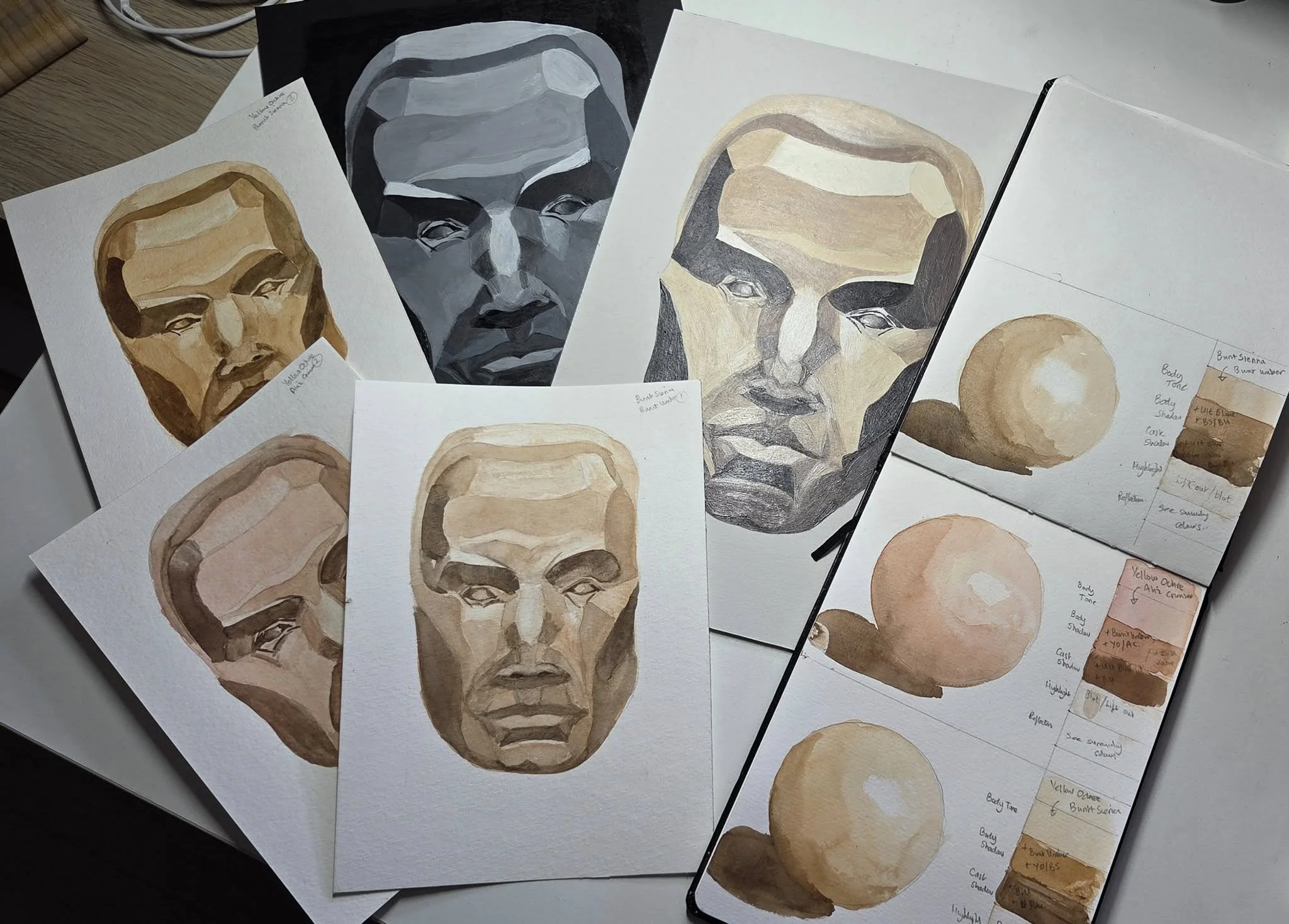 Learning to paint the face - structured course