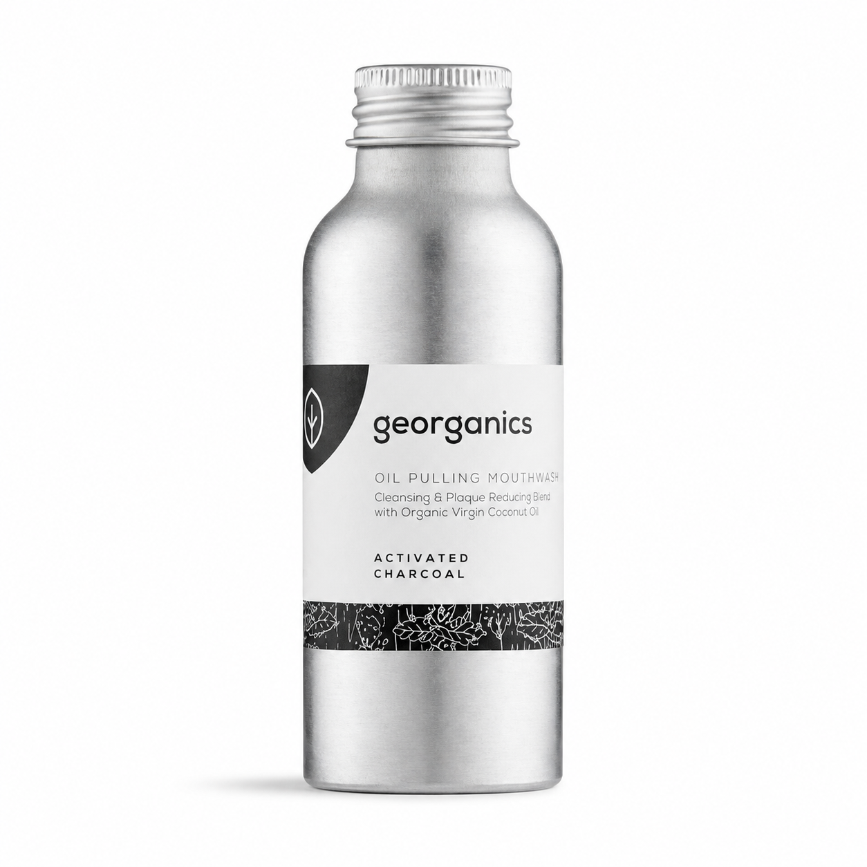 Georganics Oil Pulling Mouthwash with Activated Charcoal